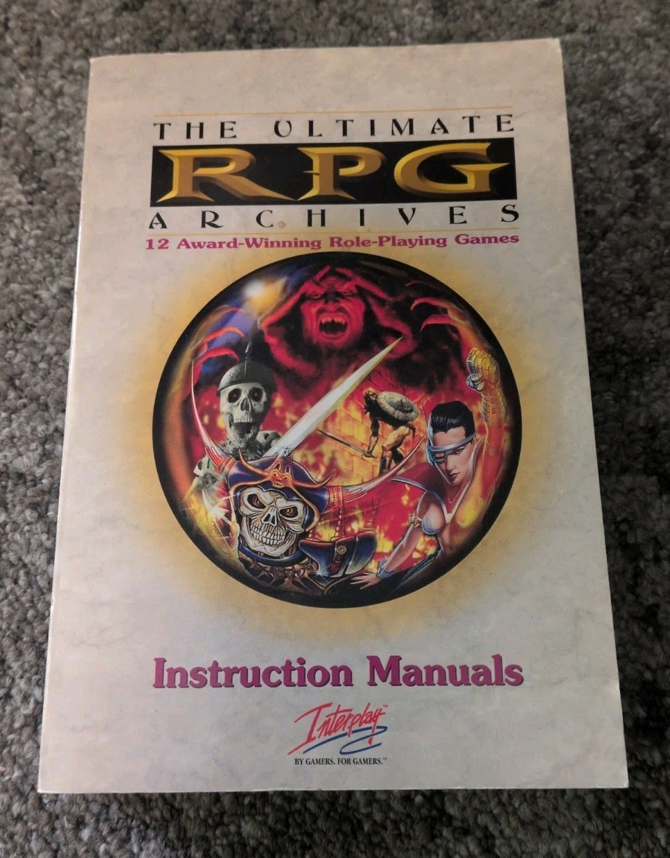 Ultimate RPG Archives PC CD-ROMs, Instruction Manual & Maps Interplay 12 Games