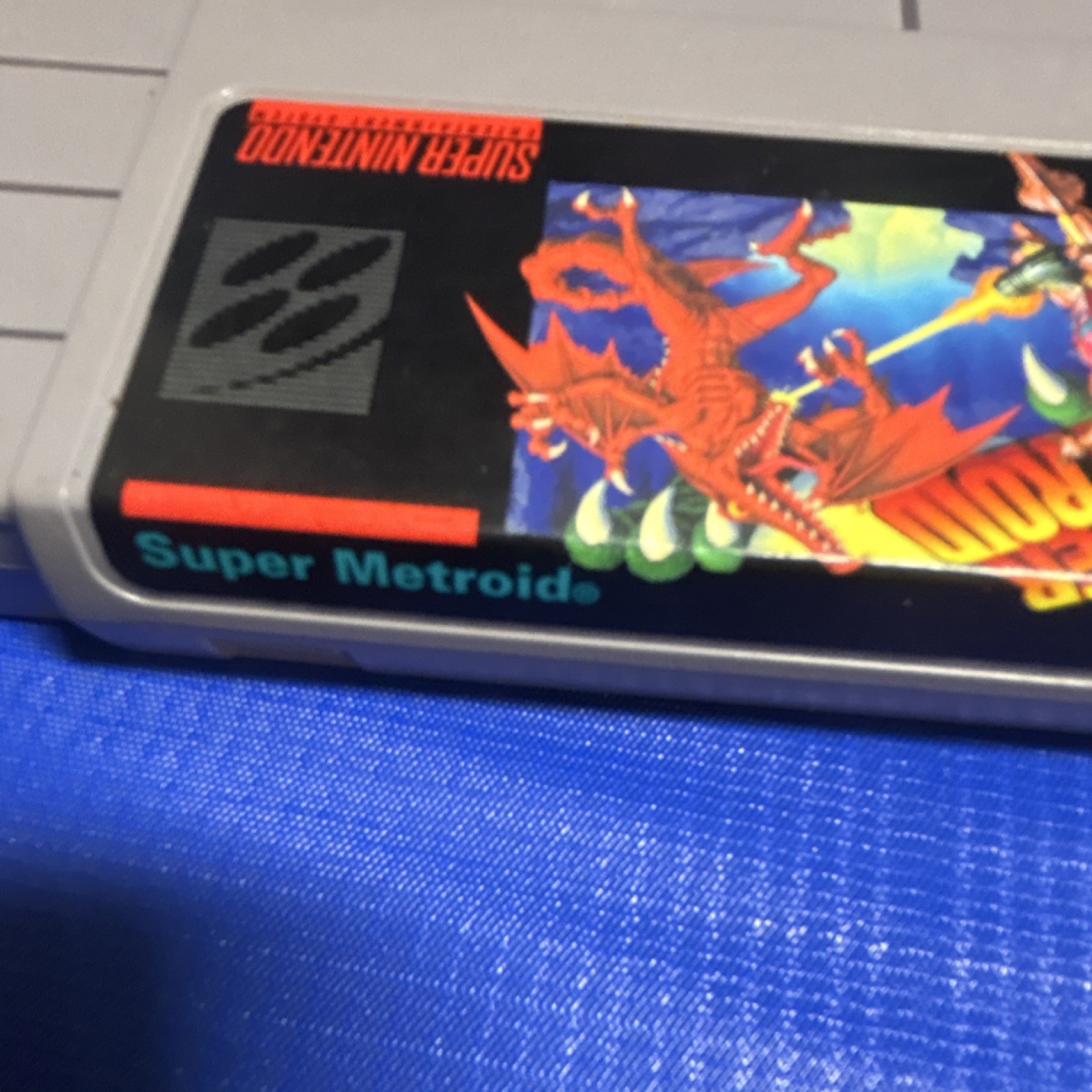 Super Nintendo Super Metroid SNES Action Adventure Authentic Cartridge 1992
