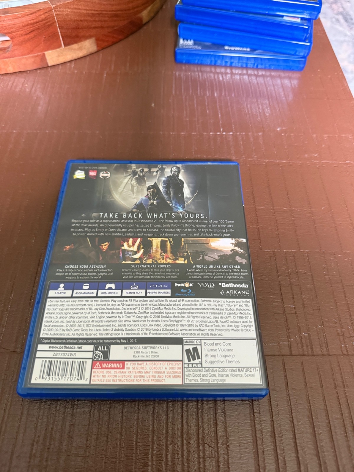 Dishonored 2: Limited Edition (Sony PlayStation 4, 2016)