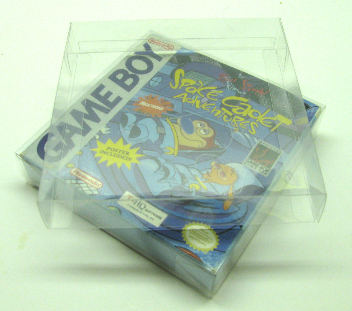 10x NINTENDO GAME BOY CLEAR PROTECTIVE BOX PROTECTOR SLEEVE CASE -FREE SHIPPING!