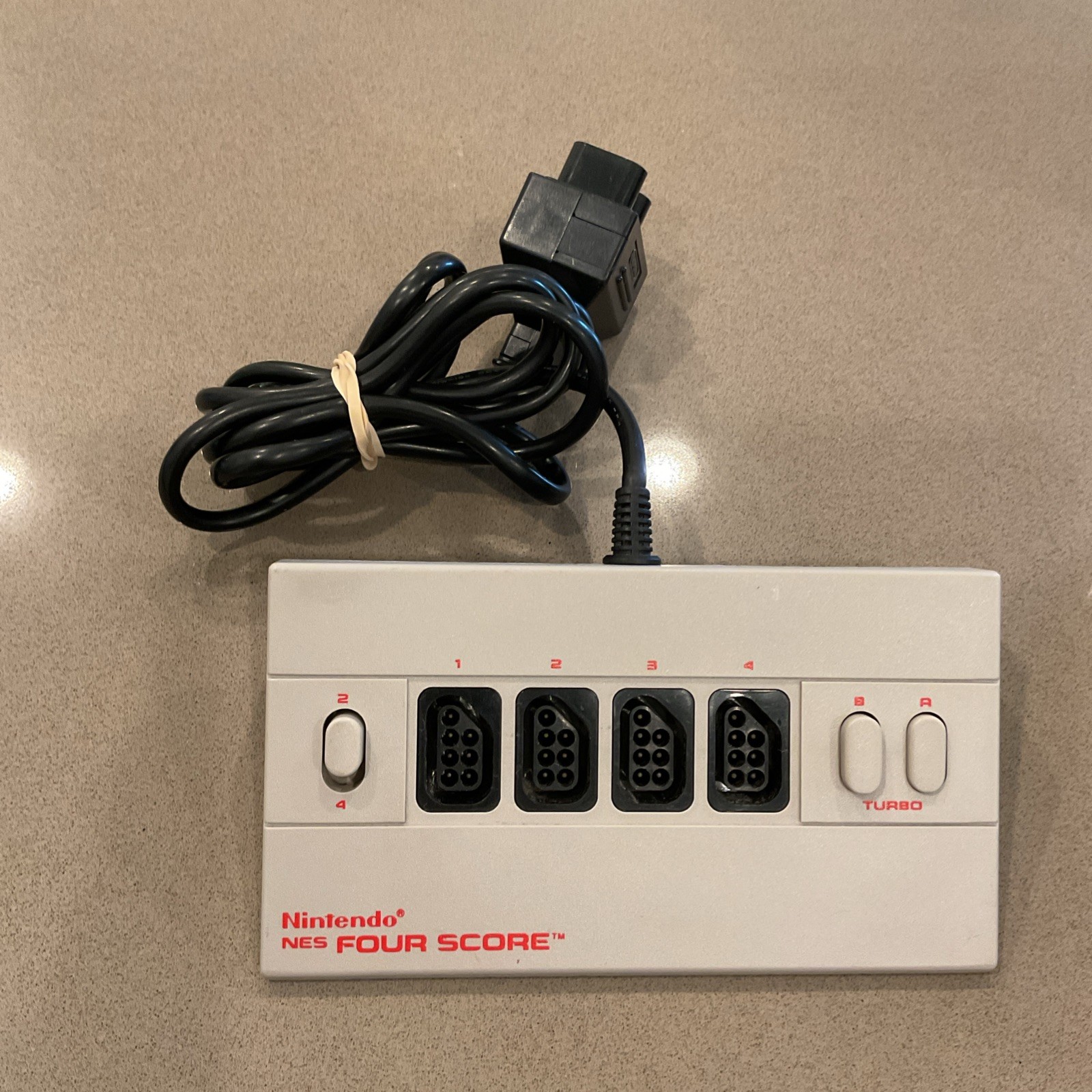 Nintendo Nes 4 Score Controller Attachment – Gray Turbo OEM Official Four