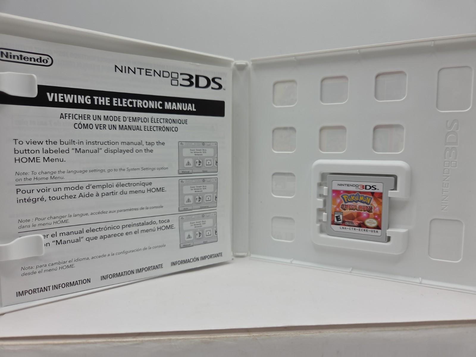 Pokemon Omega Ruby Nintendo 3DSAuthentic Genuine Complete CIB