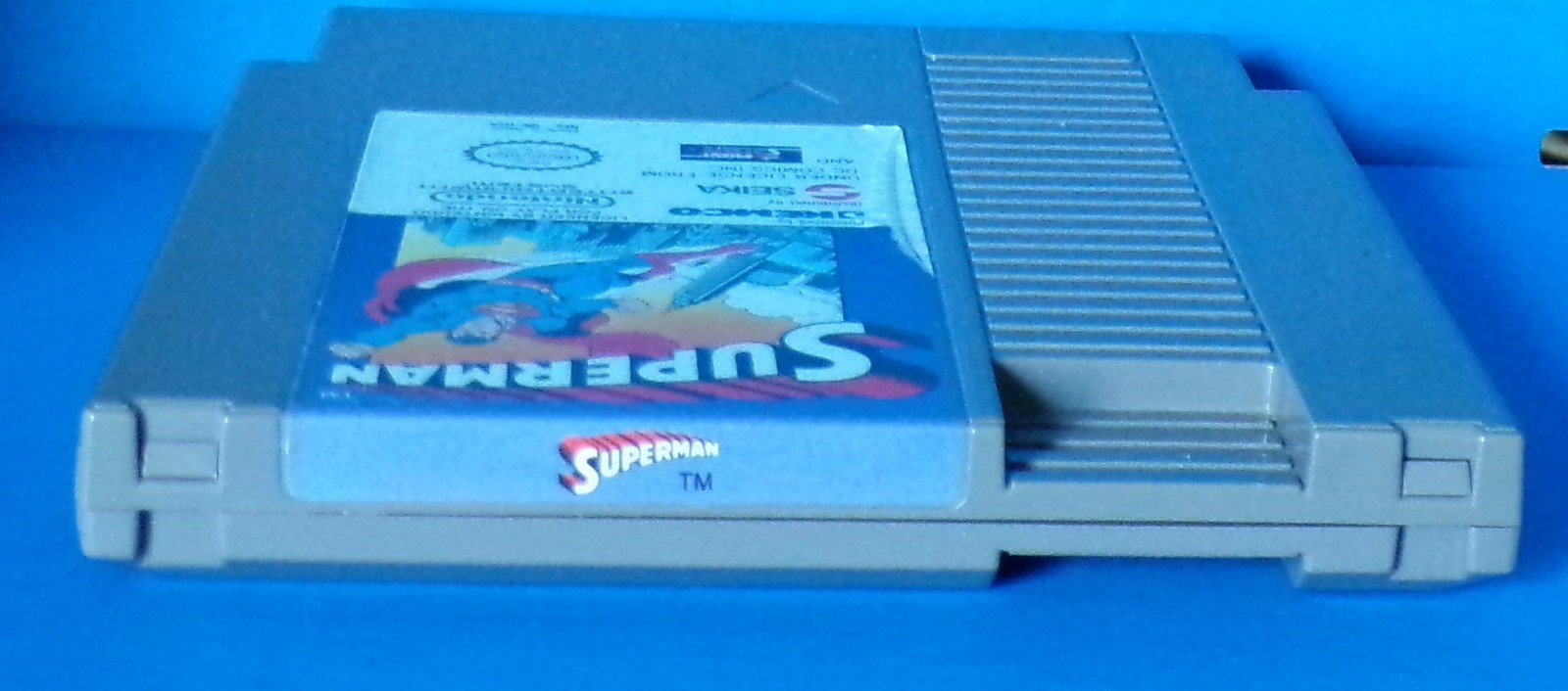 Superman Nintendo Entertainment 1988 NES DC Comics Kemco Box, Cart & Dust Cover