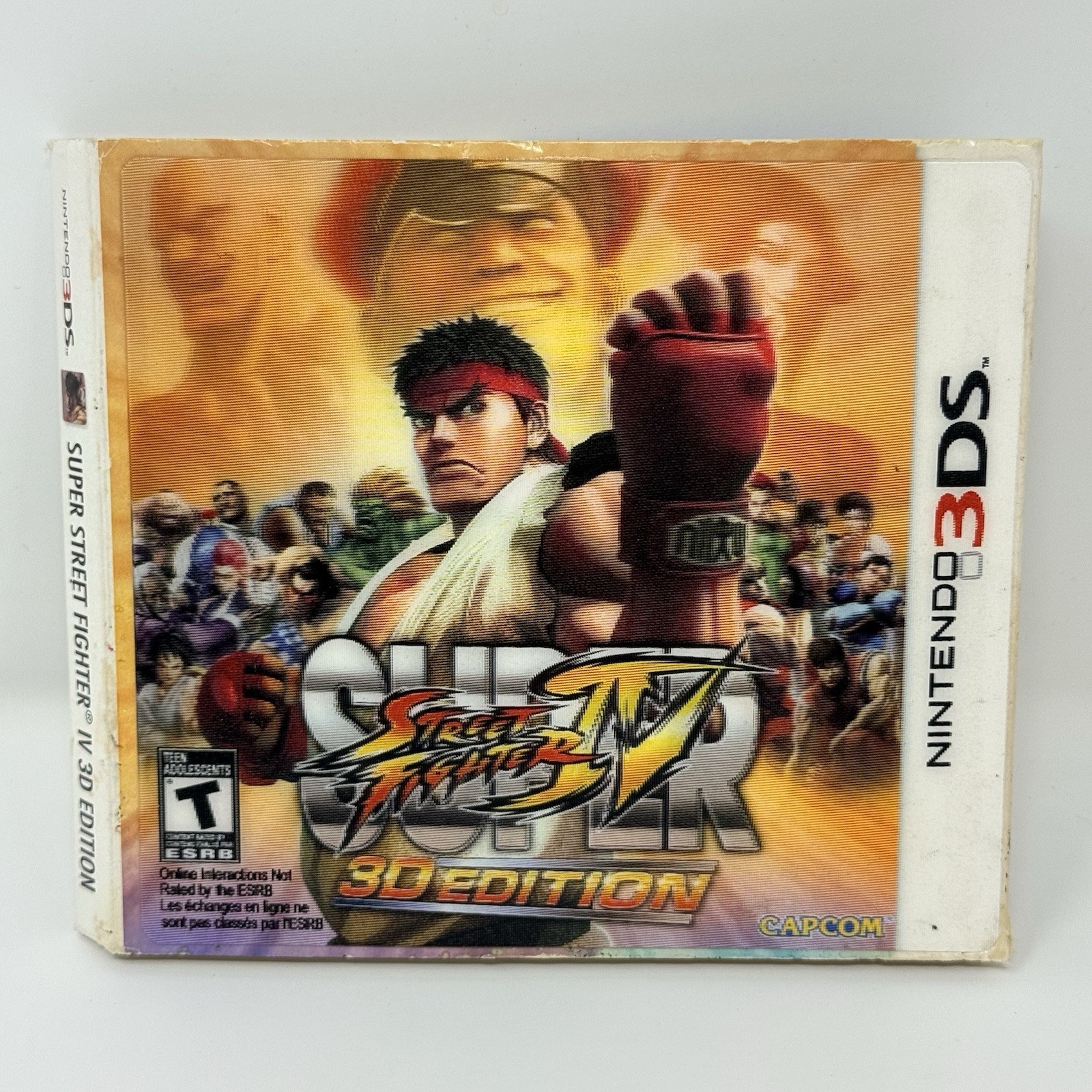 Super Street Fighter IV 3D Edition Nintendo 3DS No Game Slipcover