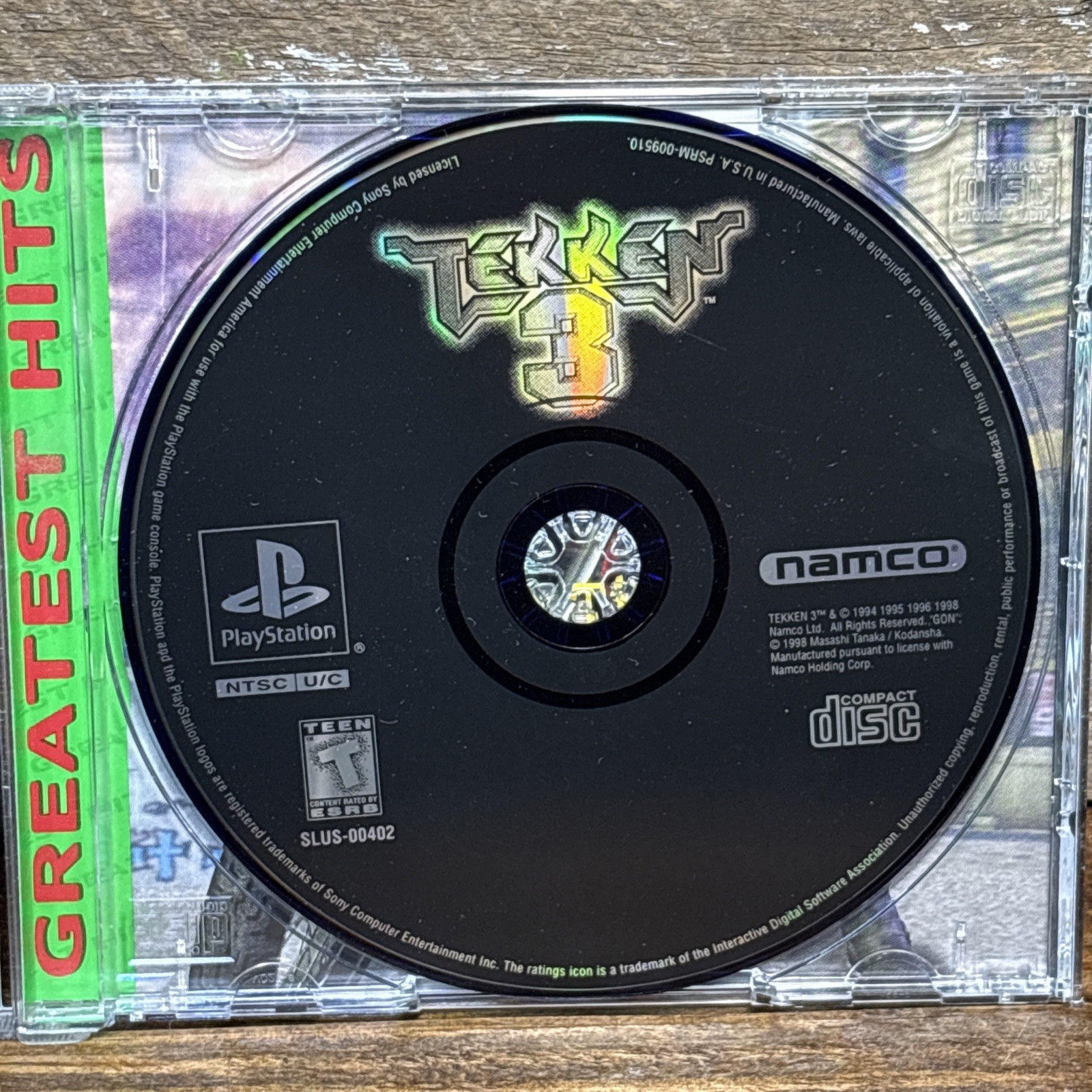Tekken 3 PS1 Complete w/ Reg Card Tested Greatest Hits Sony PlayStation 1998