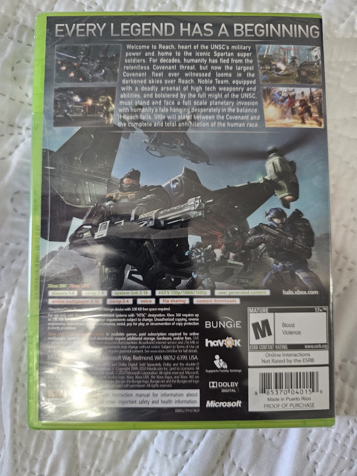 Halo Reach Limited Edition (Xbox 360) GAME IS SEALED Brand New 100% Complete Cib