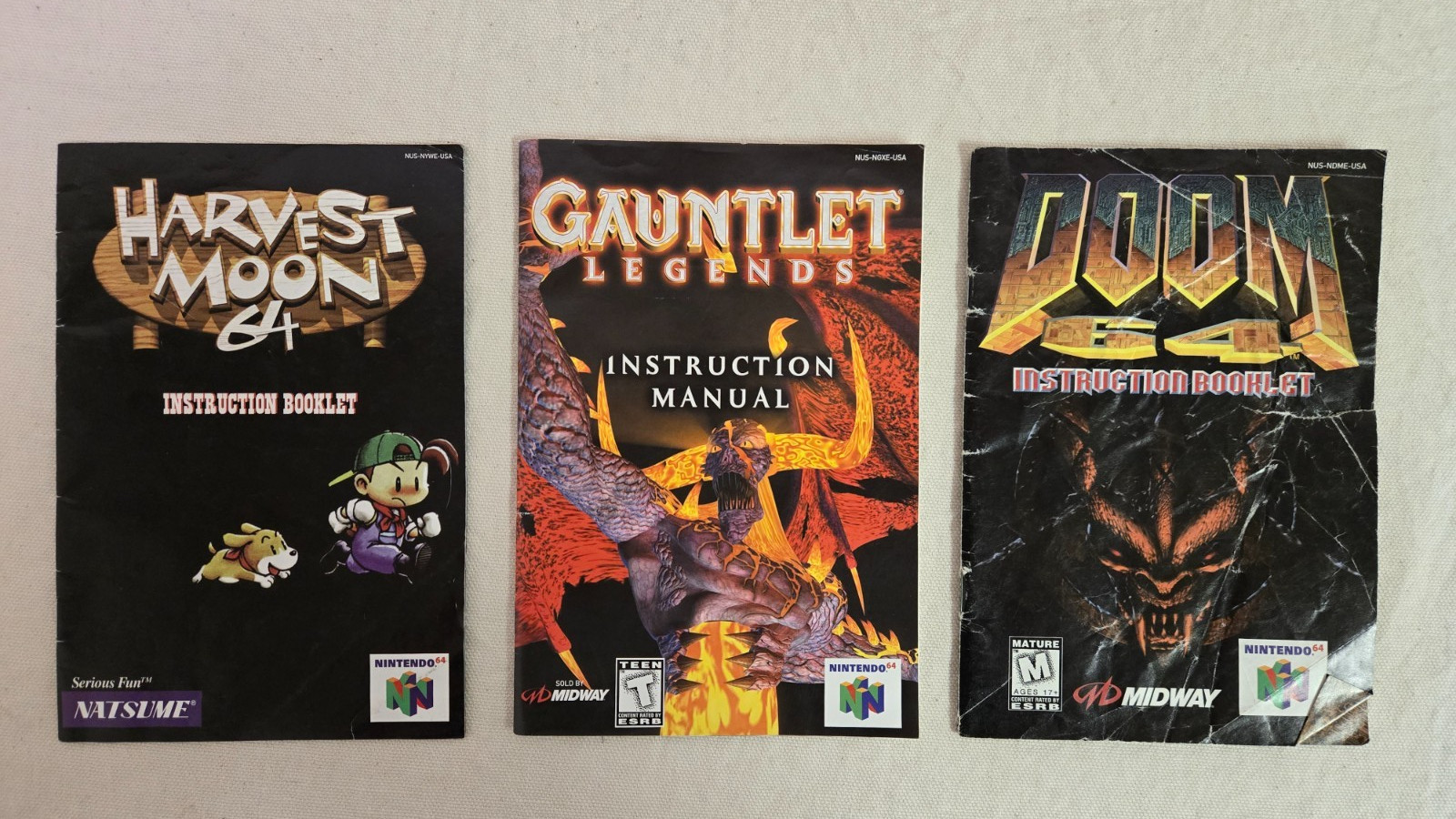 Nintendo 64 Manual Lot – You Pick – ~READ DESCRIPTION~