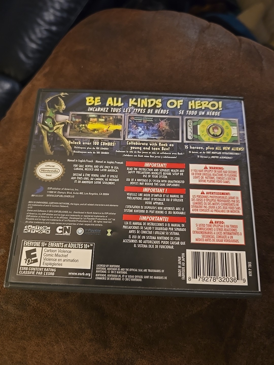Ben 10: Omniverse (Nintendo DS, 2012)” ART, CASE & MANUAL ” NO GAME.