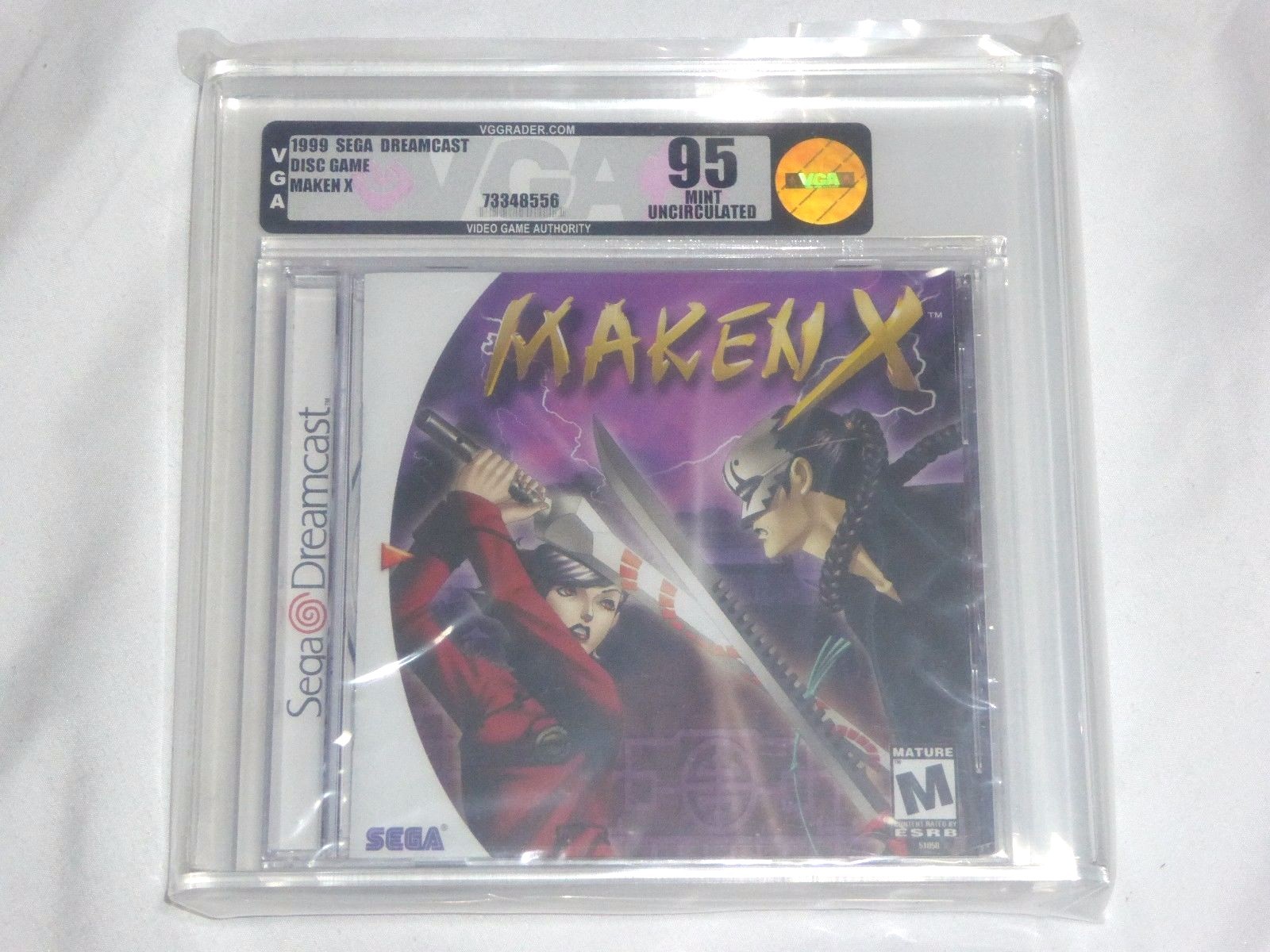 NEW Maken X Sega Dreamcast Game VGA 95 MINT UNCIRCULATED Gold makenx machine