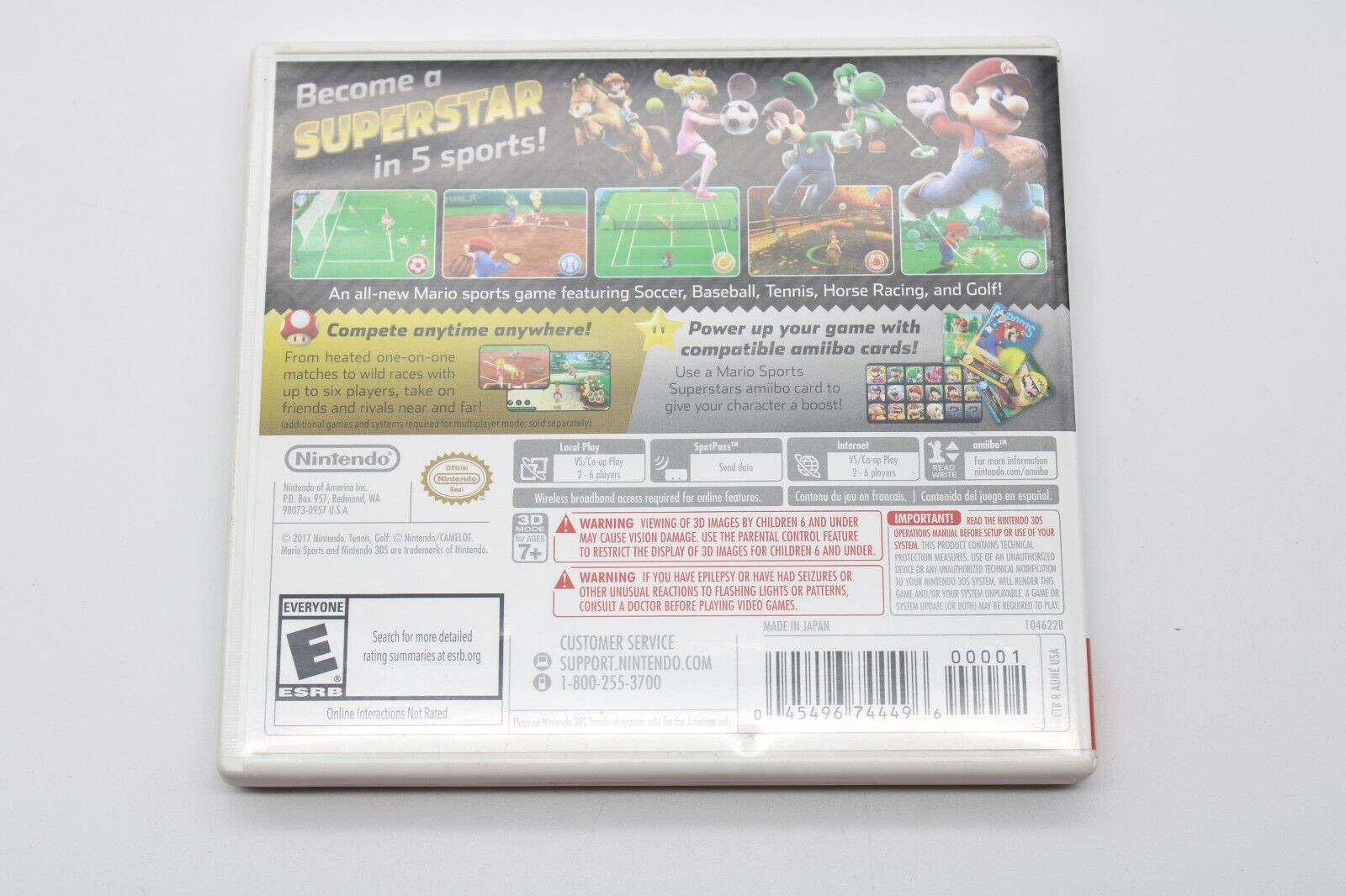 Mario Sports Superstars (Nintendo 3DS, 2017)