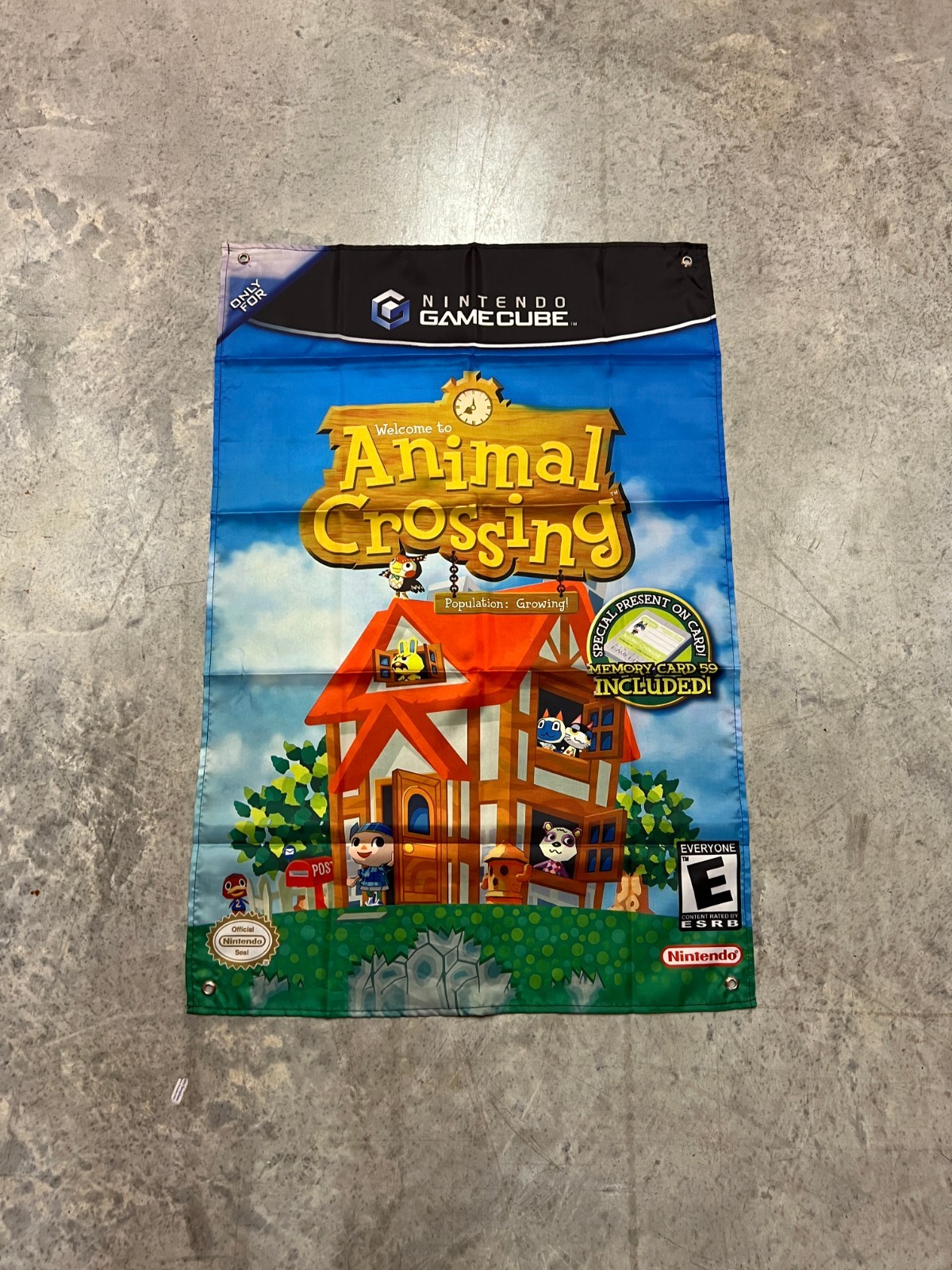 Animal Crossing Wall Flag Banner Tapestry 2 x 3 Ft, Gamecube