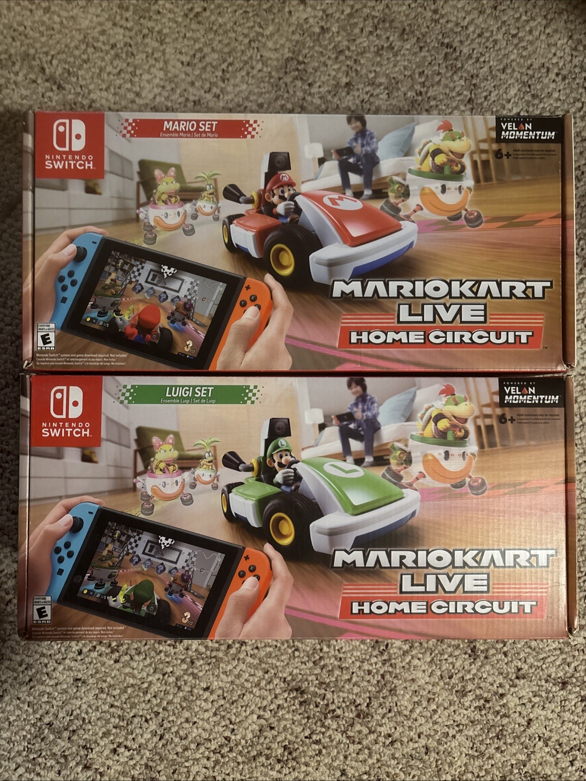 ✅ Mario Kart Live Home Circuit Bundle Nintendo Switch Game, CIB Both Sets