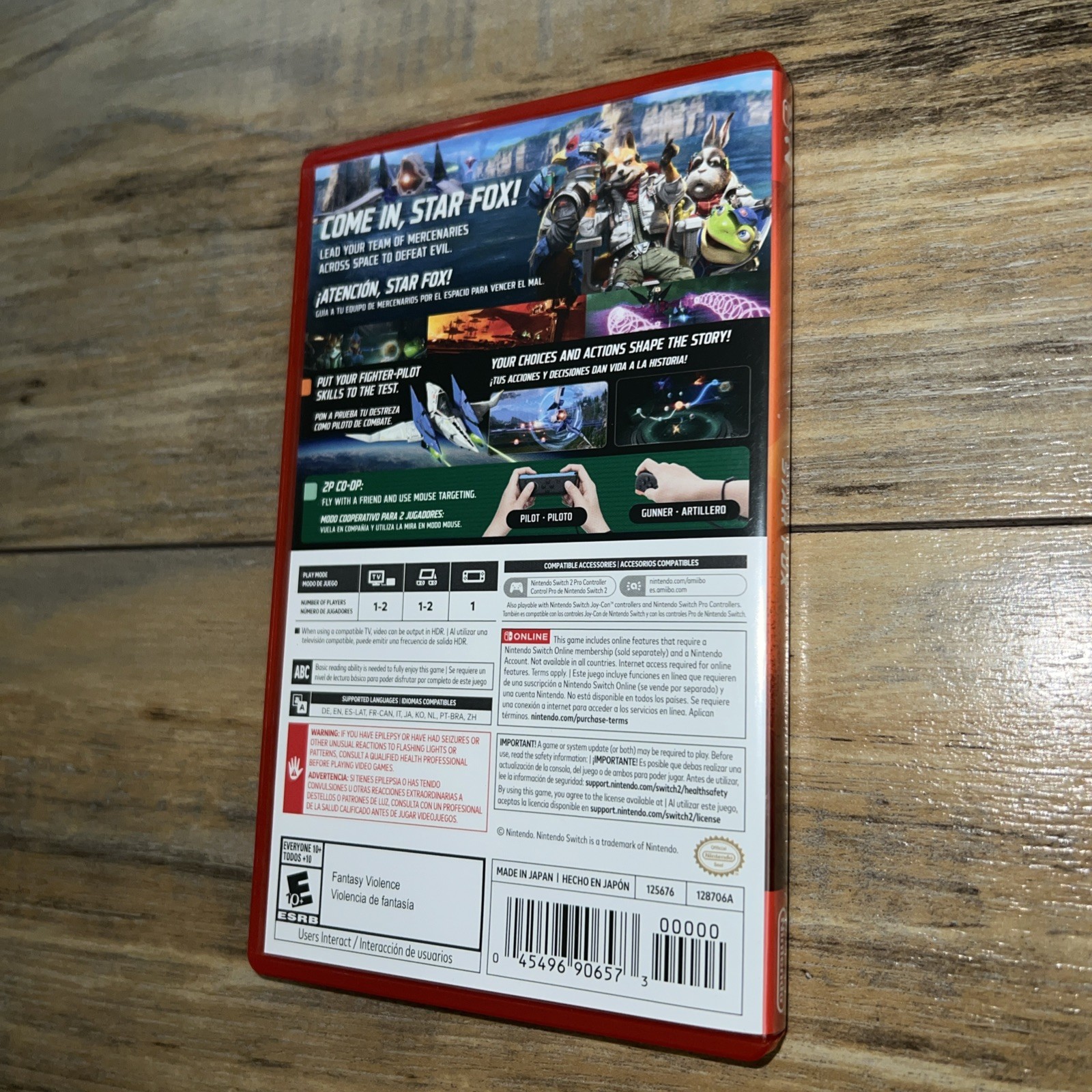 Star Fox (Nintendo Switch 2) CASE ONLY NO GAME