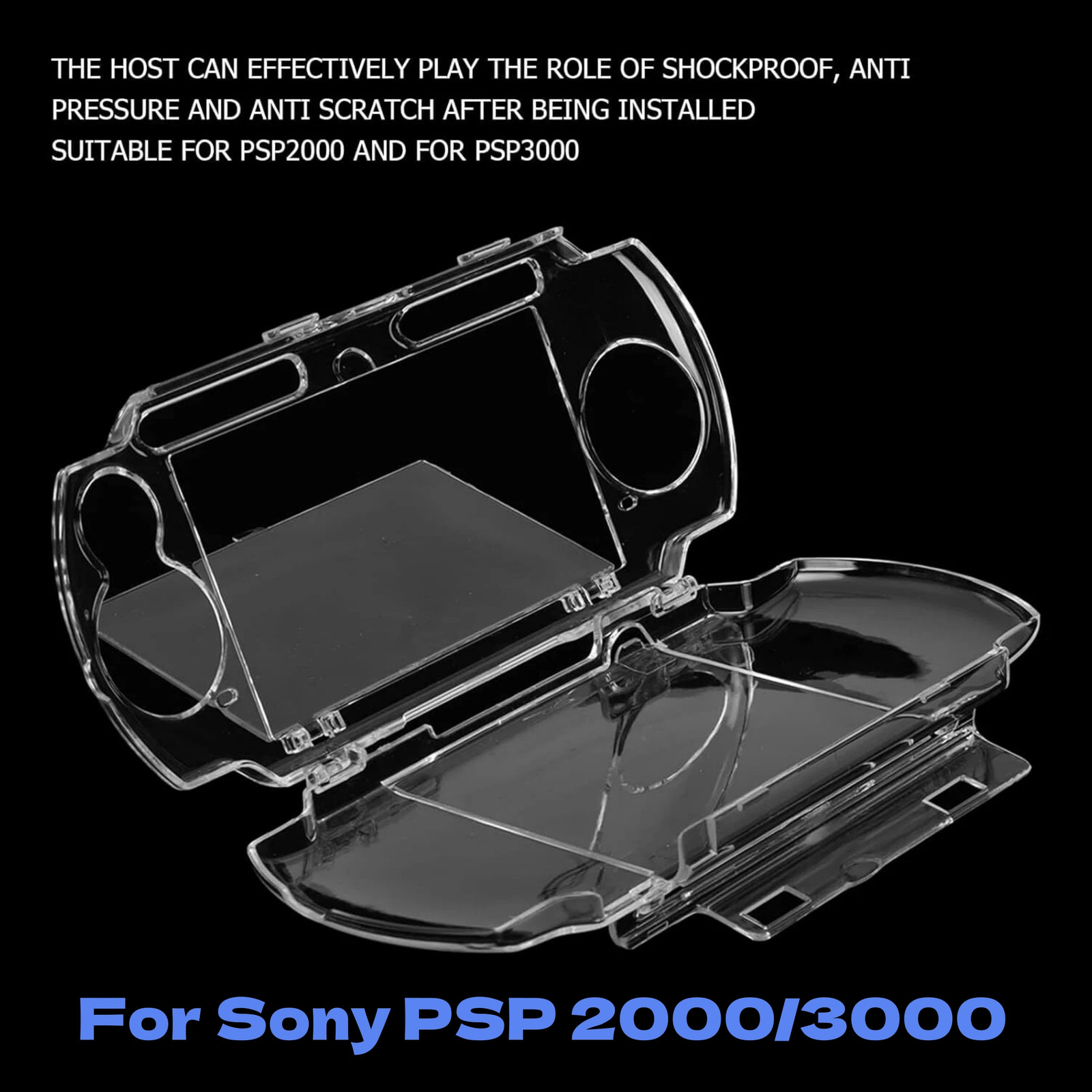Clear Anti-dust Hard Skin Case Protector Cover For Sony PSP 2000 3000 Console US