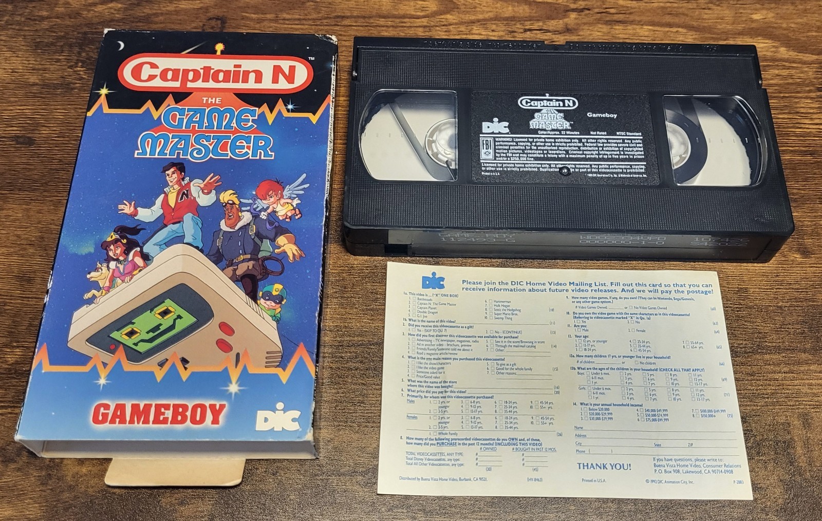Captain N The Game Master: Gameboy – VHS – Nintendo NES Retro Gaming Cartoons