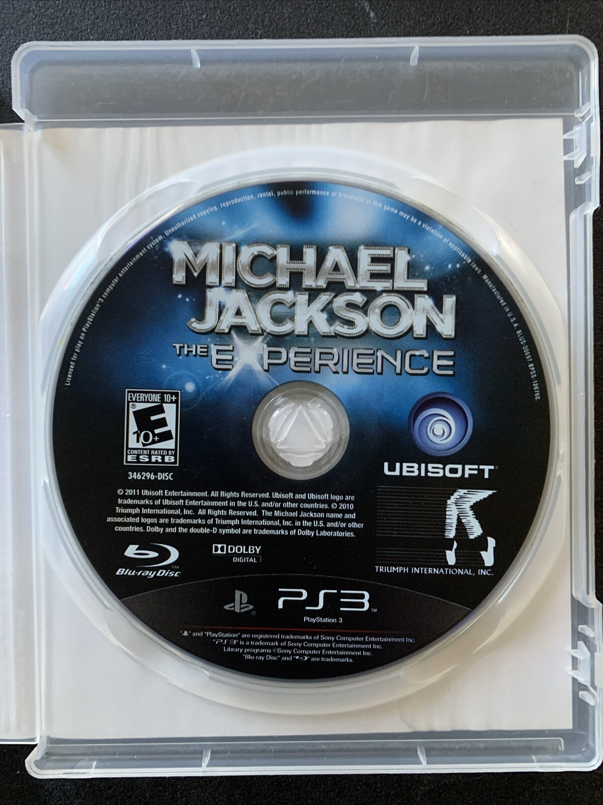 Michael Jackson: The Experience (Sony PlayStation 3, 2011) No Scratches