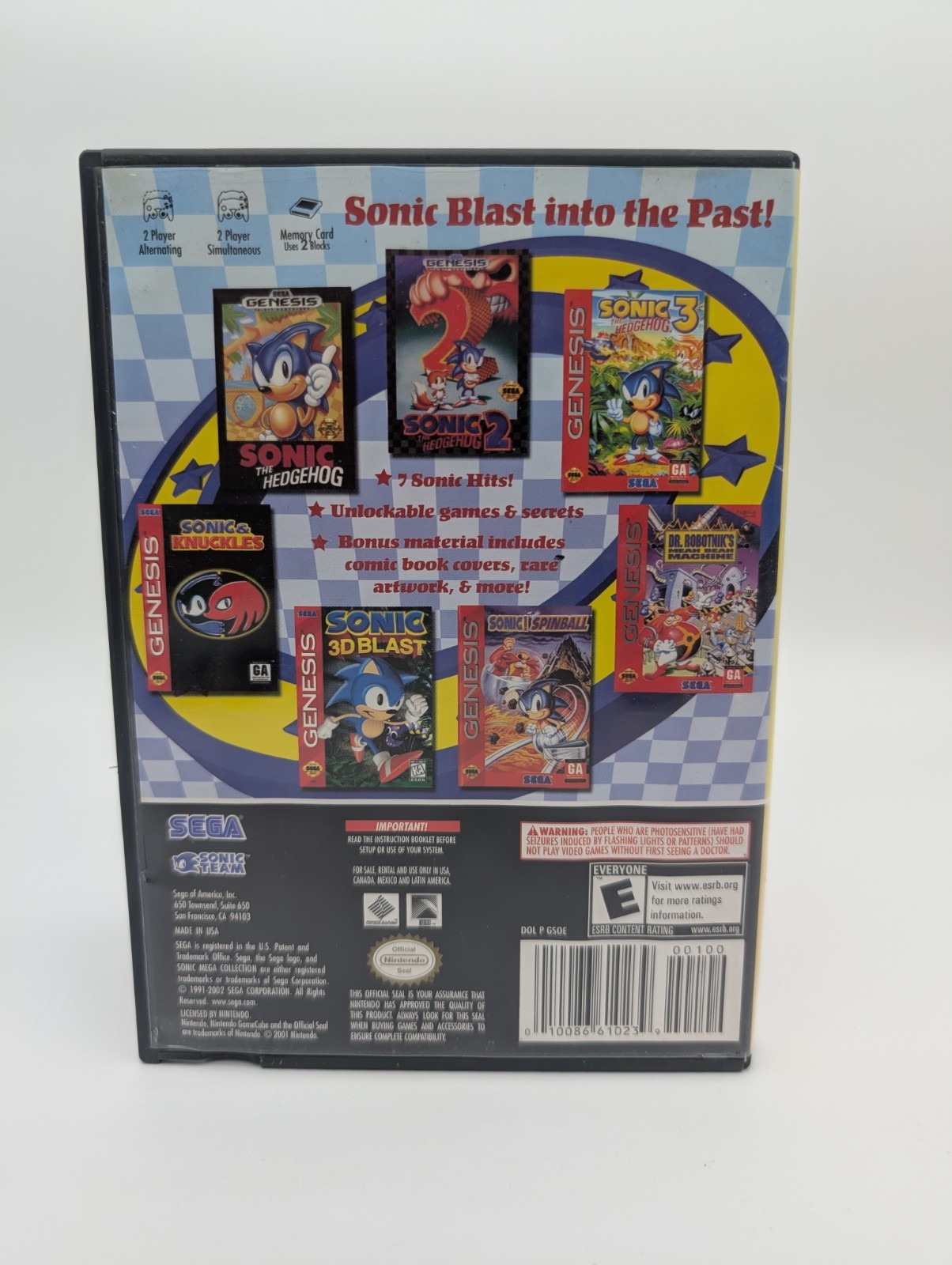 Sonic Mega Collection (GameCube, 2002) Complete CIB