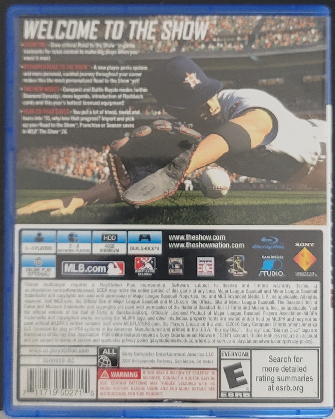 MLB: The Show 16 (Sony PlayStation 4, 2016)