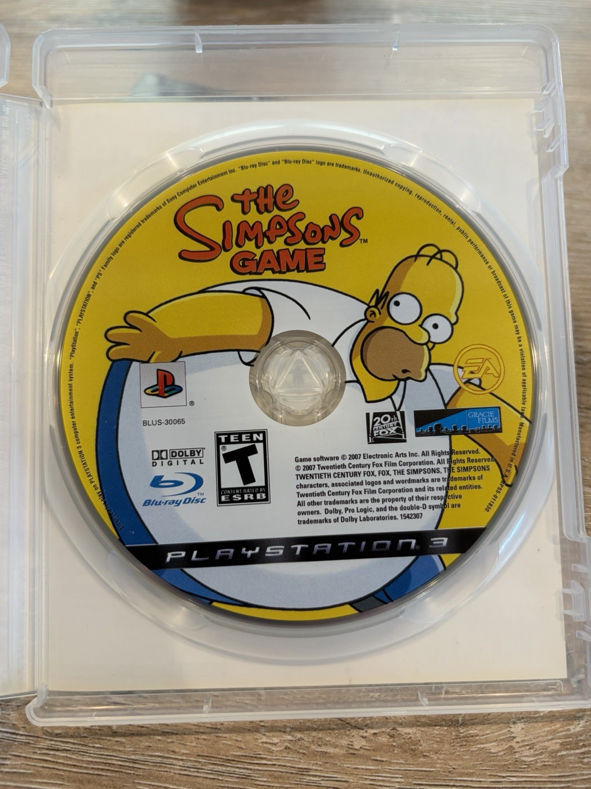 The Simpsons Game (Sony PlayStation 3, 2007) PS3 Complete CIB w/RARE POSTER!