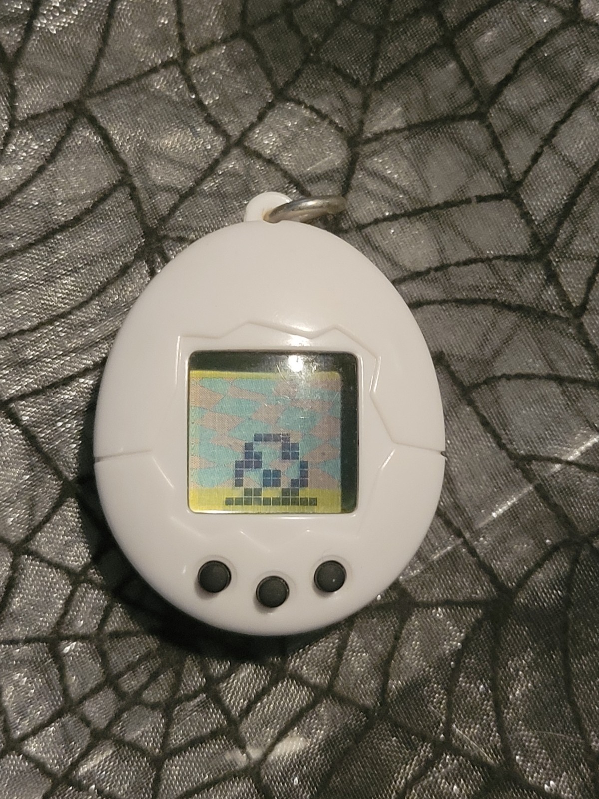 Tamagotchi Mini 2004 2005 Wiz Bandai Virtual Pet Console White Original Tested