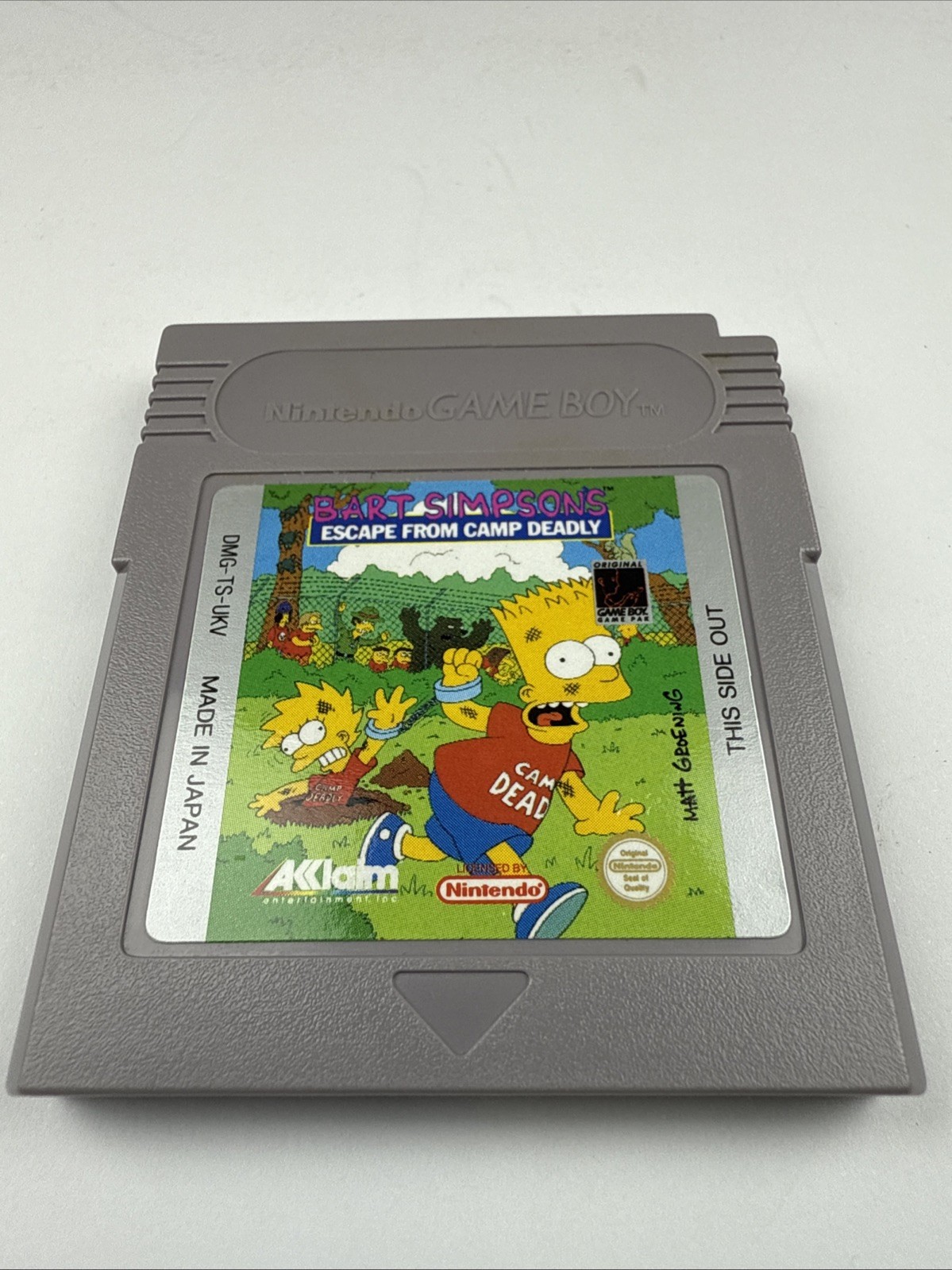 Bart Simpson’s Escape From Camp Deadly (Nintendo Game Boy) Authentic TESTED