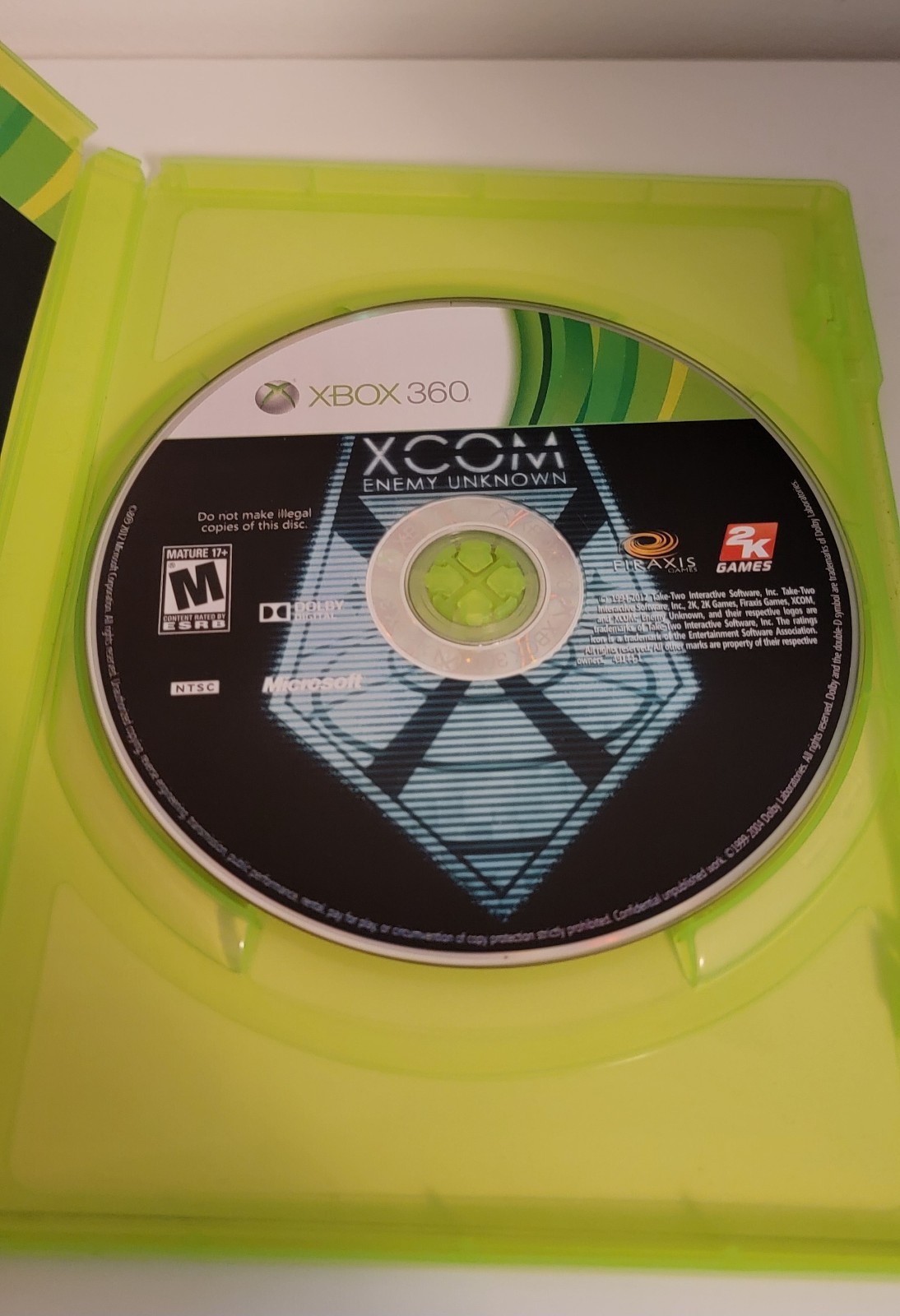 XCOM Enemy Unknown Xbox 360 Complete In Box CIB w/ Manual Tested Works!