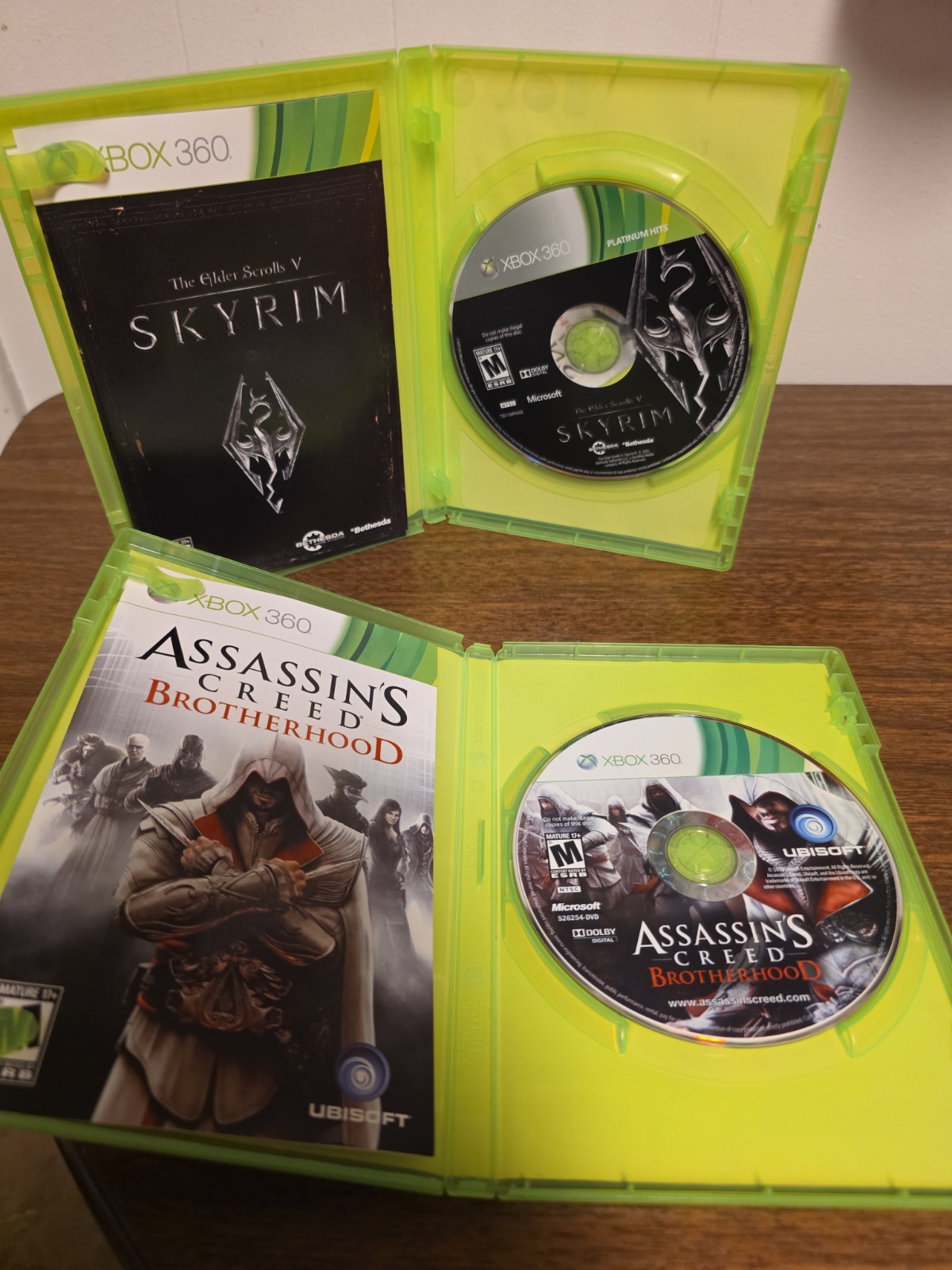 Microsoft Xbox 360 Game Lot Of 12 W/ 2 Turtle Beach X12 Headsets- Untested…