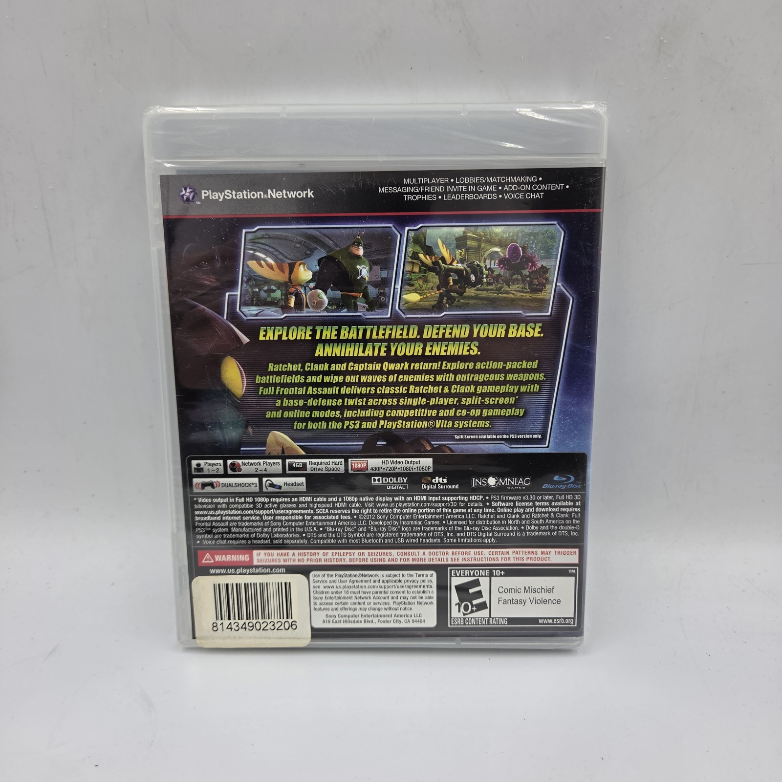 Ratchet & Clank Full Frontal Assault Sony PS3 Brand New Sealed
