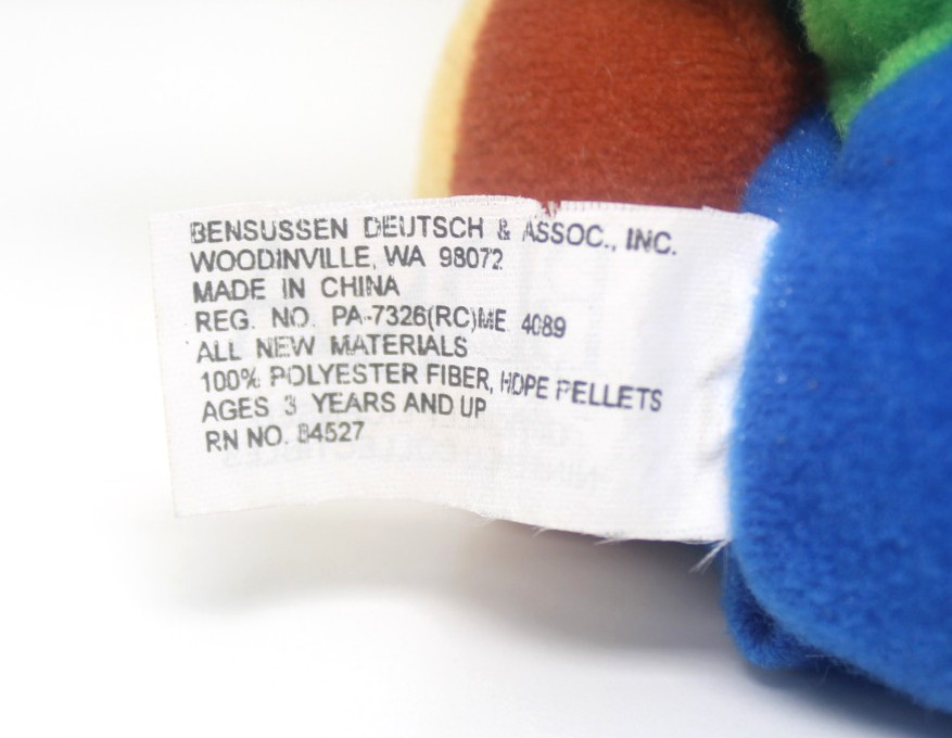 Vintage Nintendo 64 Luigi Beanbag Plush Doll + Hang & Tush Tag (BD&A, 1997)