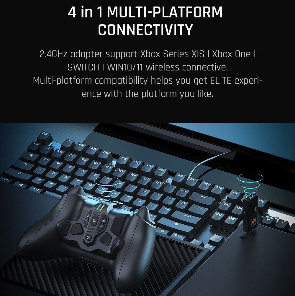 BIGBIGWON Controller Back Button Motion Control Wireless Adapter Switch Xbox PC