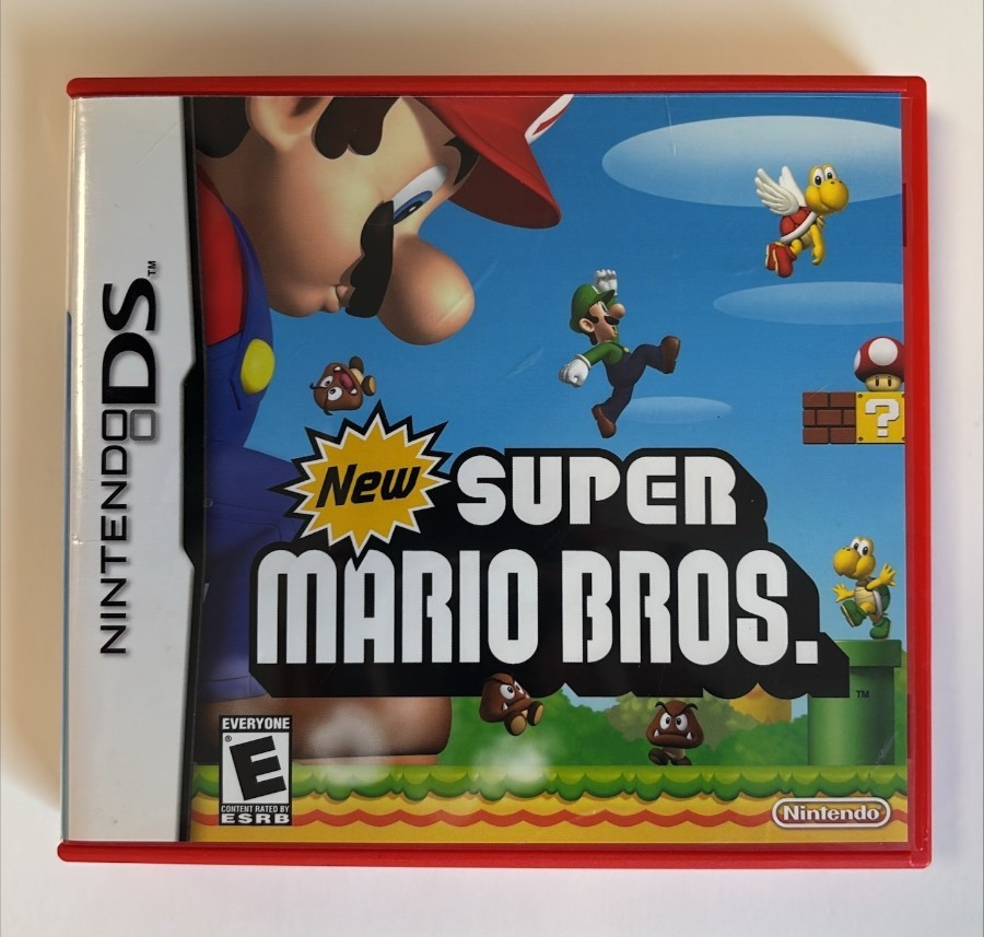 Game Case and Manual NO GAME New Super Mario Bros Nintendo DS Authentic