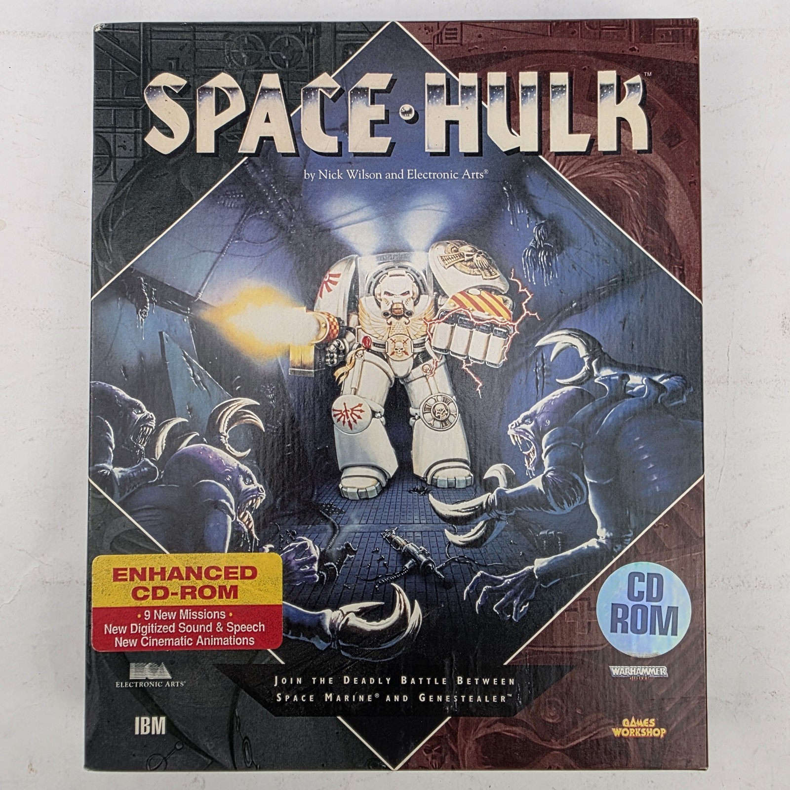 Space Hulk Warhammer 40k BIG BOX PC CD-Rom EA 1993