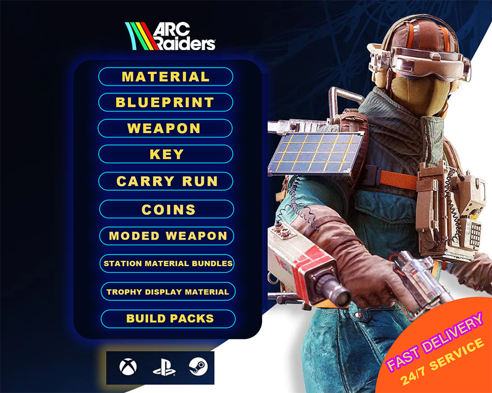🔥ARC Raiders All ITEMS 🔥COINS/BLUEPRINTS/WEAPONS/MATERIALS/Key💥SAFE & FAST