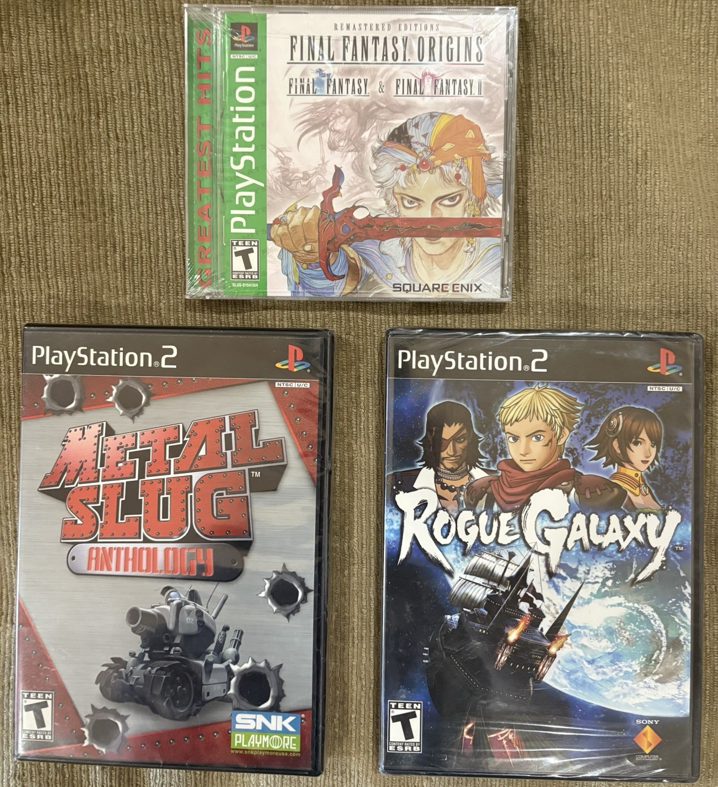 Sealed PlayStation Bundle (FF Origins, Metal Slug Anthology, Rogue Galaxy)