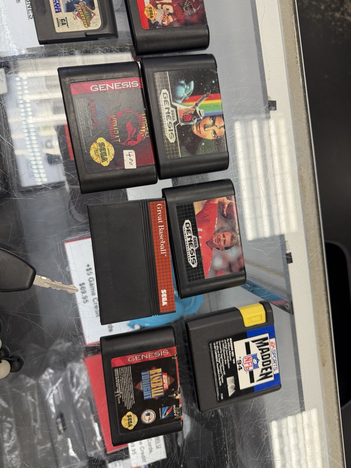 assorted game lot sega genesis master system game gear