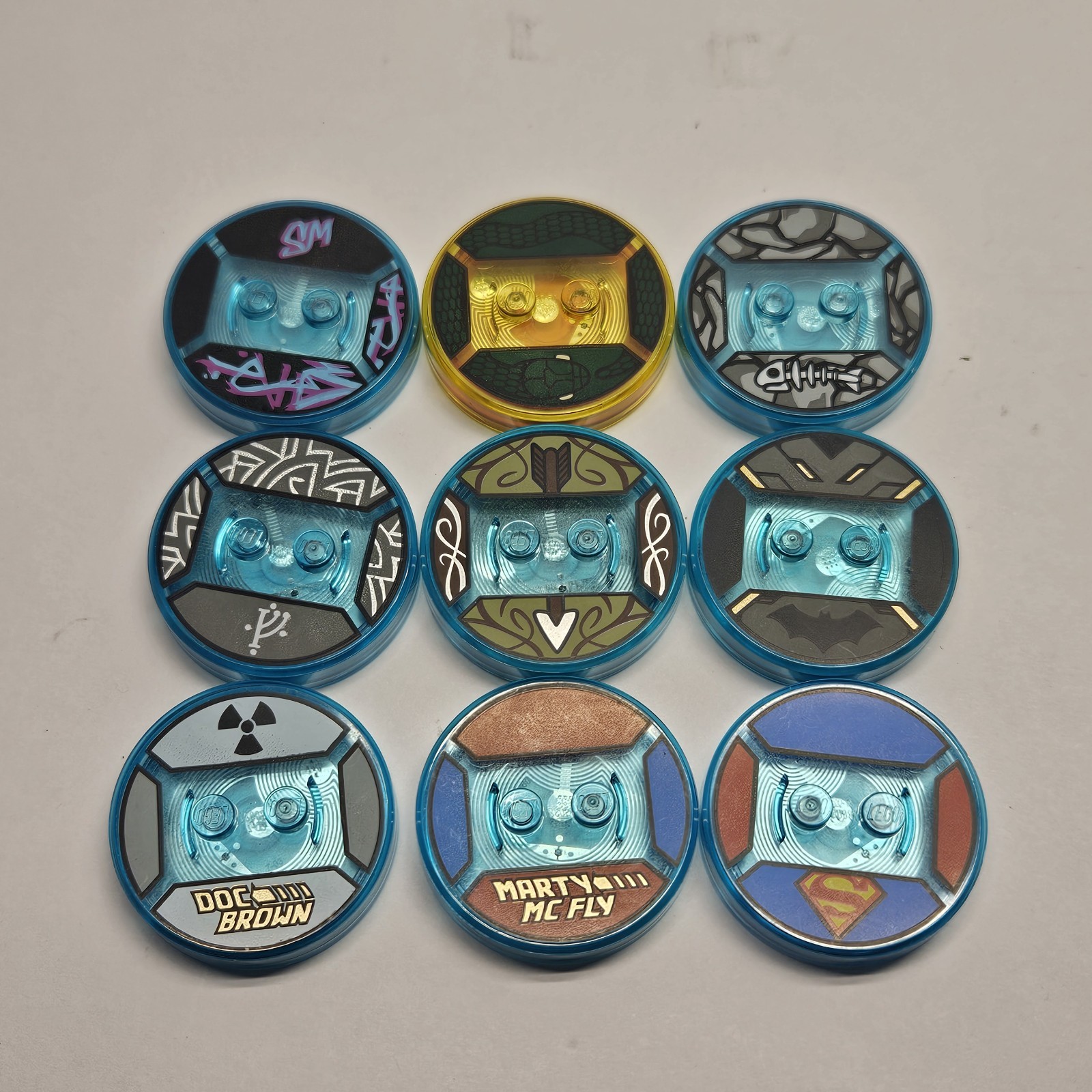 Lot of 9 Lego Dimensions Toy Tag Stands Base Only