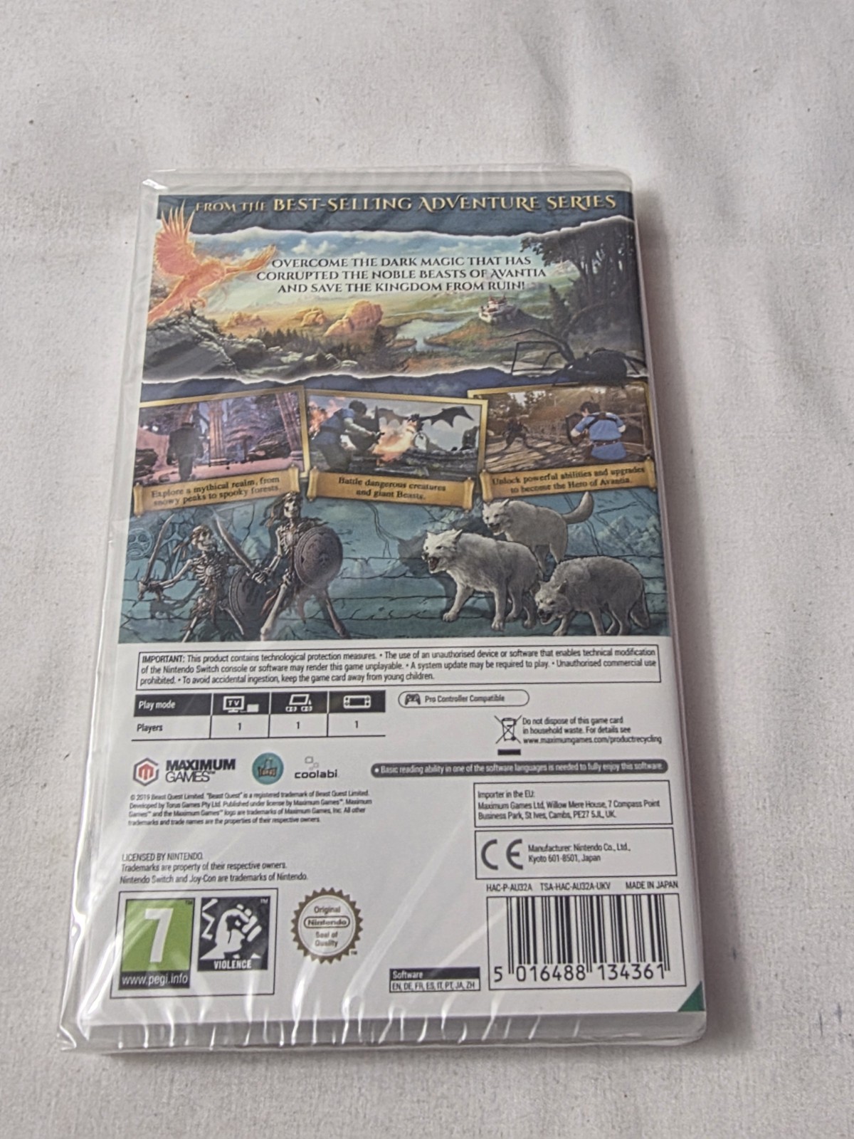 BEAST QUEST Nintendo Switch New Sealed Free Region (Works Worldwide) English