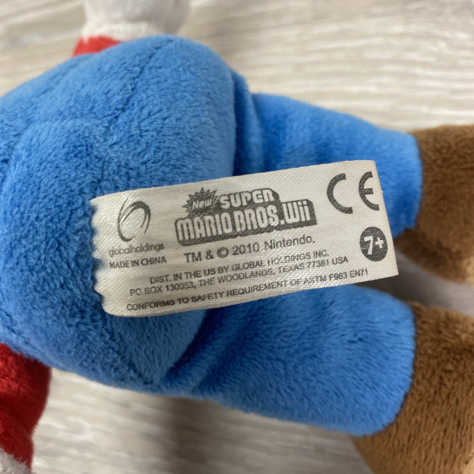 New Super Mario Bros Wii Plush 8″ Global Holdings 2010 Stuffed Toy *READ*