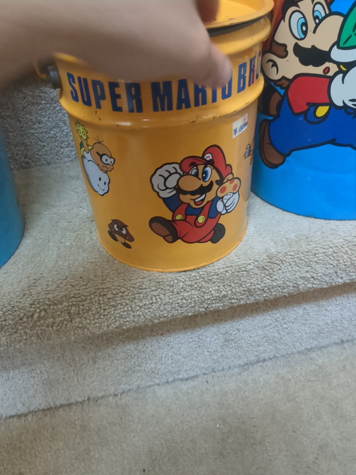 Super Mario trash can Set Bowser Peach Nintendo Japan Garbage Mario Bros 1 And 3