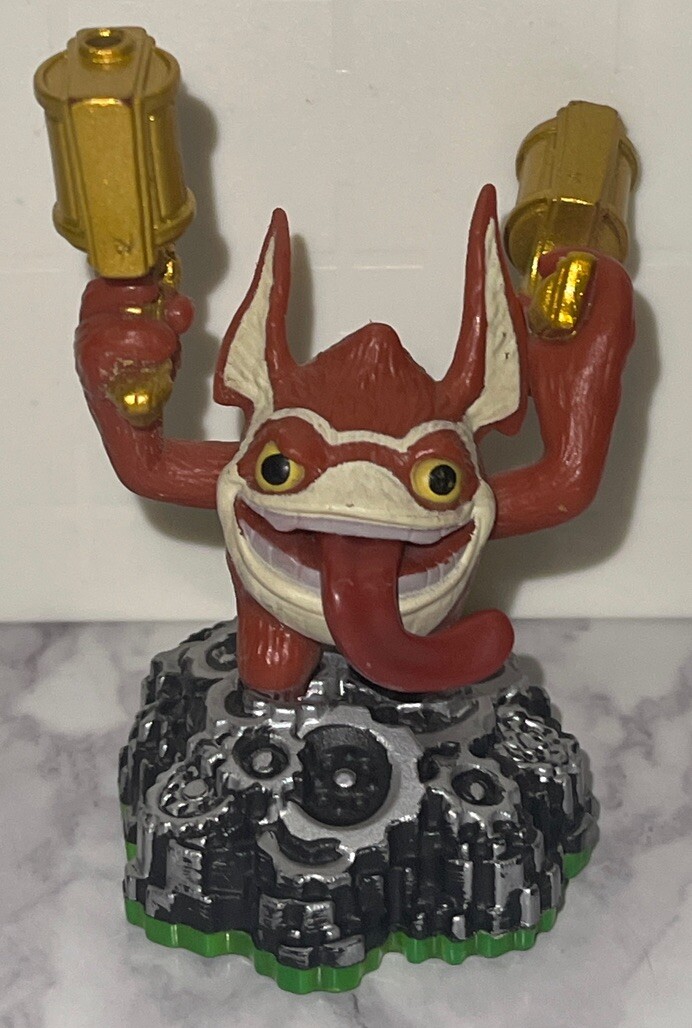 Skylander Lot 4 Dragon Fire Cannon,Trigger Happy,Drill Sergeant & Undead Axe