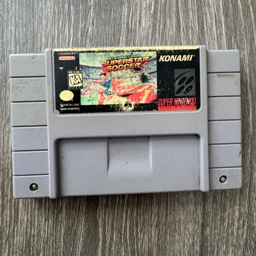 International Superstar Soccer SNES Super Nintendo Tested Working Authentic