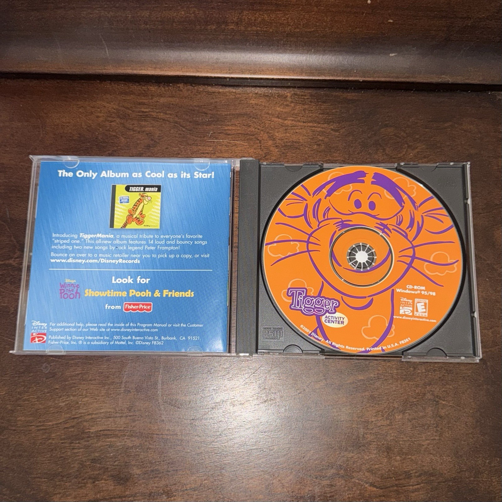 Vintage 2000s CD-ROM Games Disney Winnie The Pooh & Caillou Lot of 4 Discs/Cases
