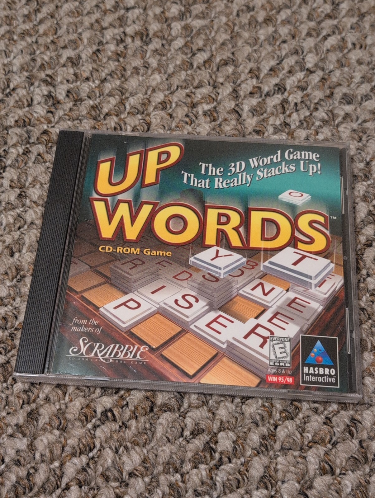 UP WORDS, 3D Word Game (PC, CD-ROM 1999) Hasbro Interactive – WIN 95 / 98