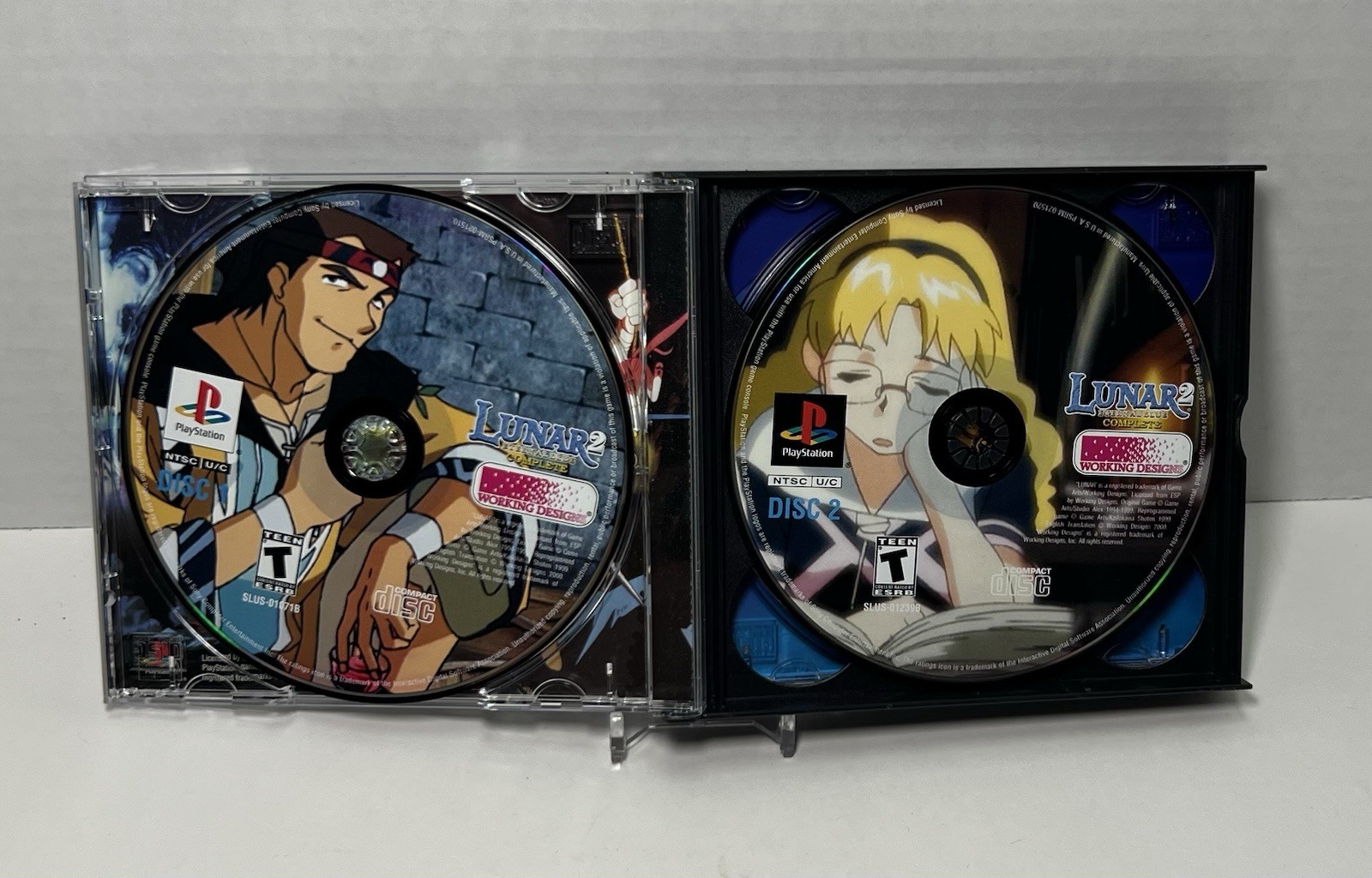 Lunar 2 Eternal Blue Complete PS1 Collector’s Edition Complete Working ••