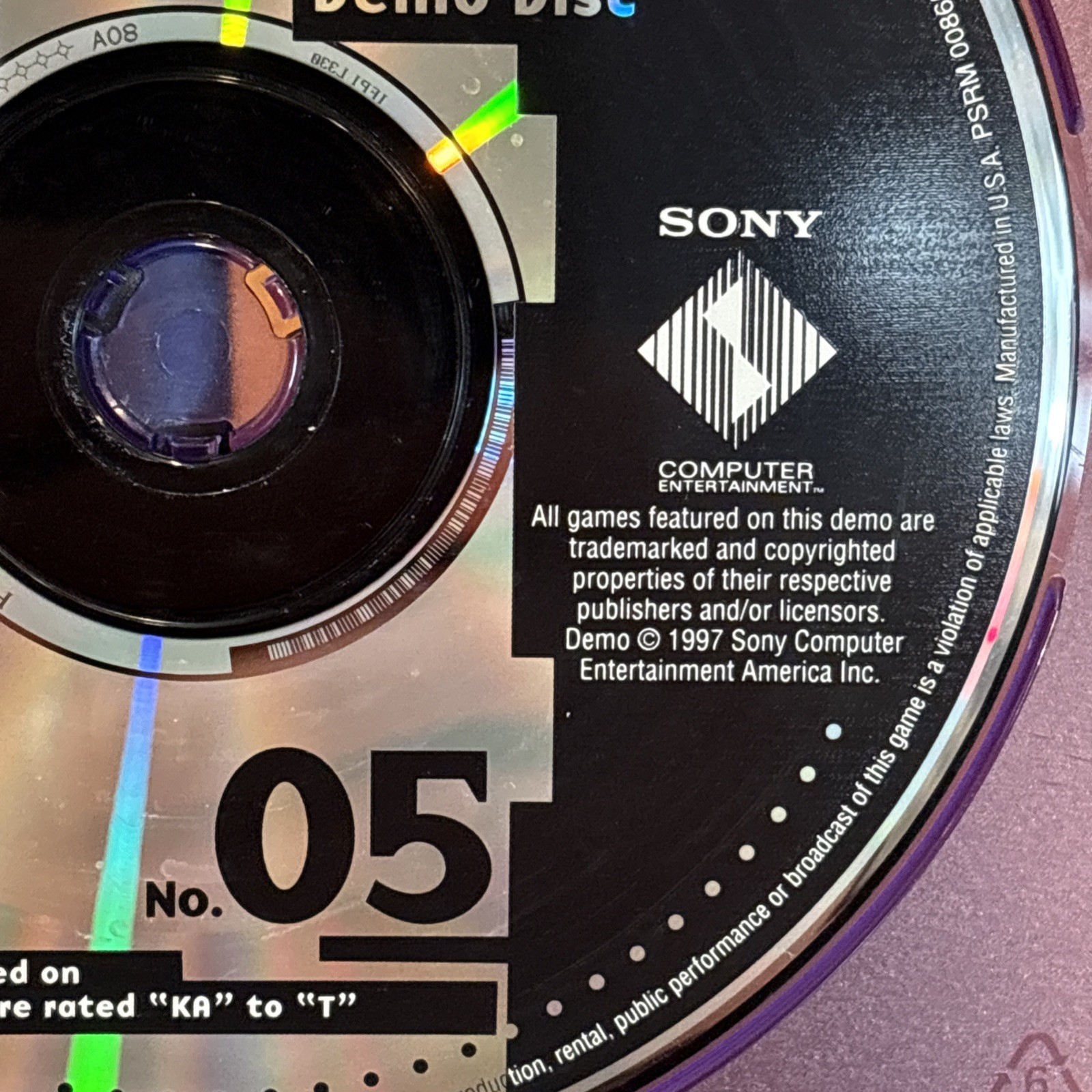 Official U.S. PlayStation Magazine Demo Disc #05 February 1998 CLEAN TESTED WORK