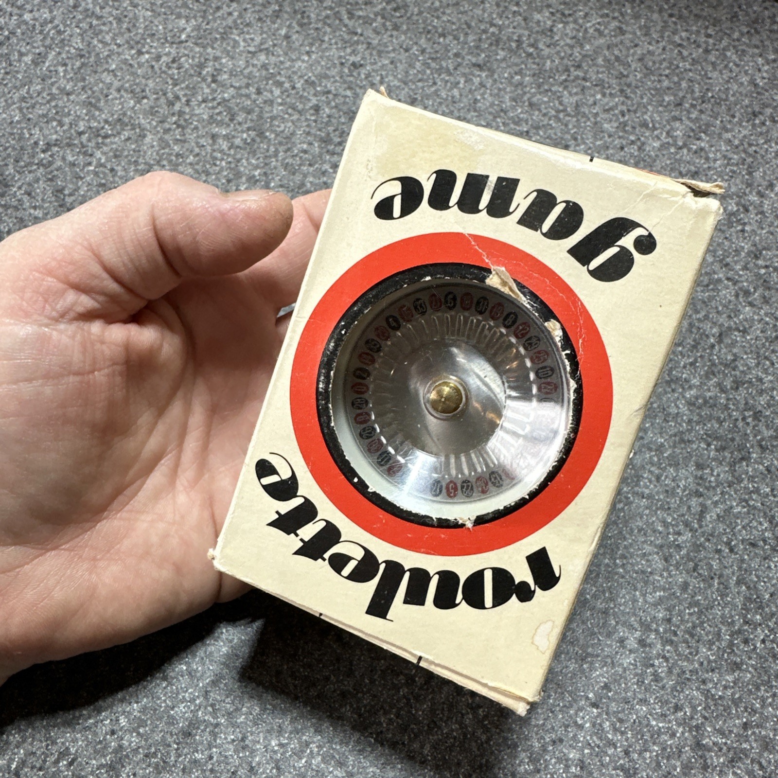 Vintage Mini Roulette Wheel Game With Chips, Instructions And Board Hong Kong
