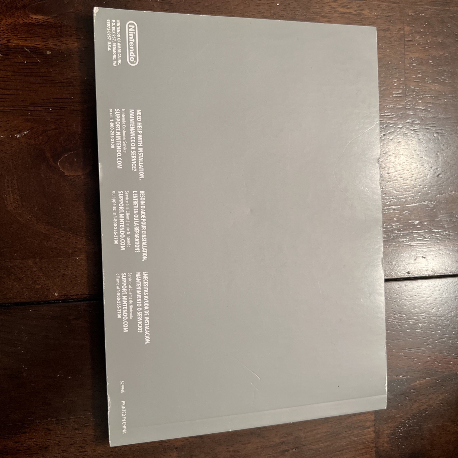 Nintendo Wii Operations Manual Set – Silver and White