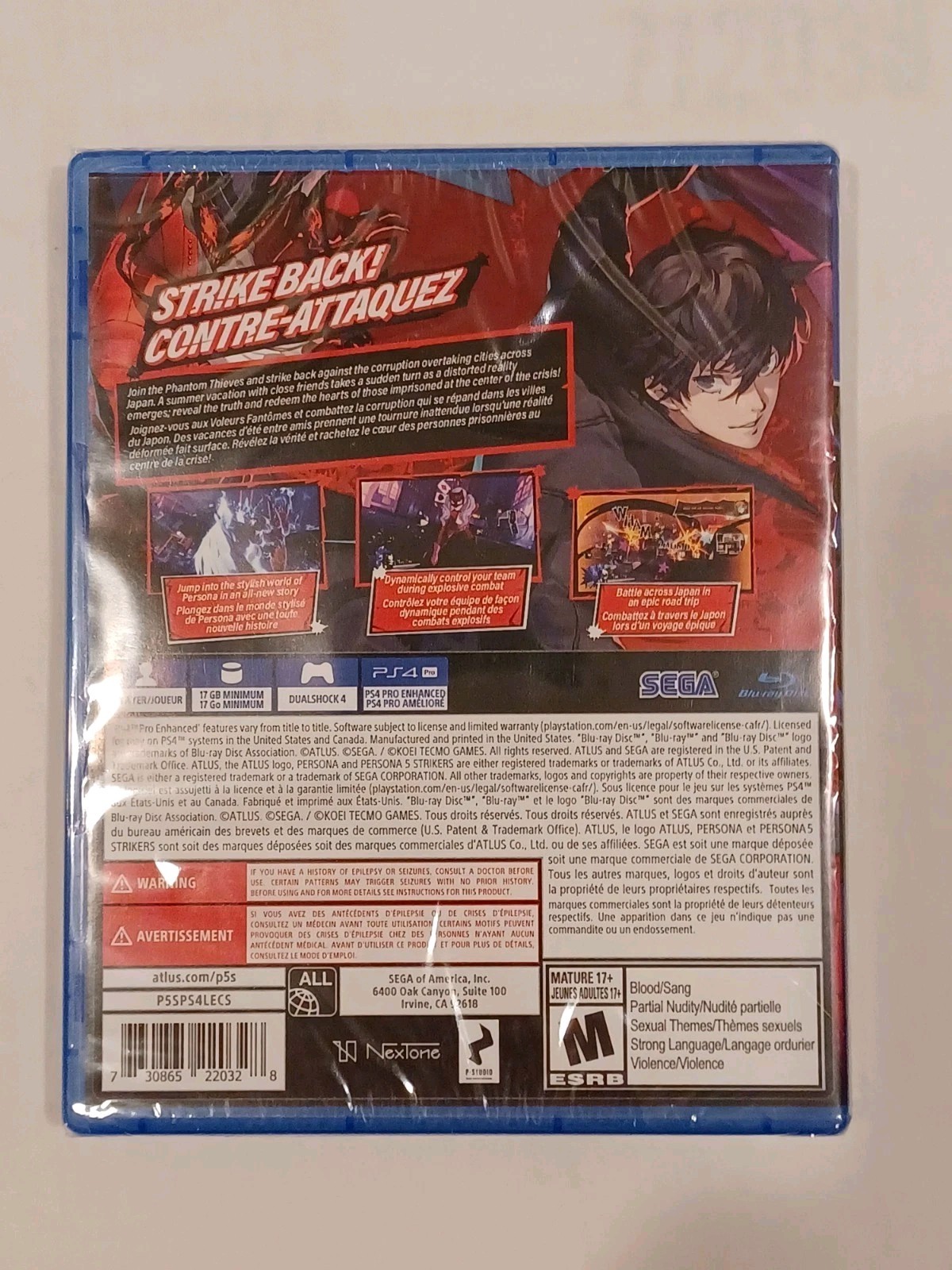 Persona 5 Strikers (2021) for Playstation 4 New/Sealed PS4