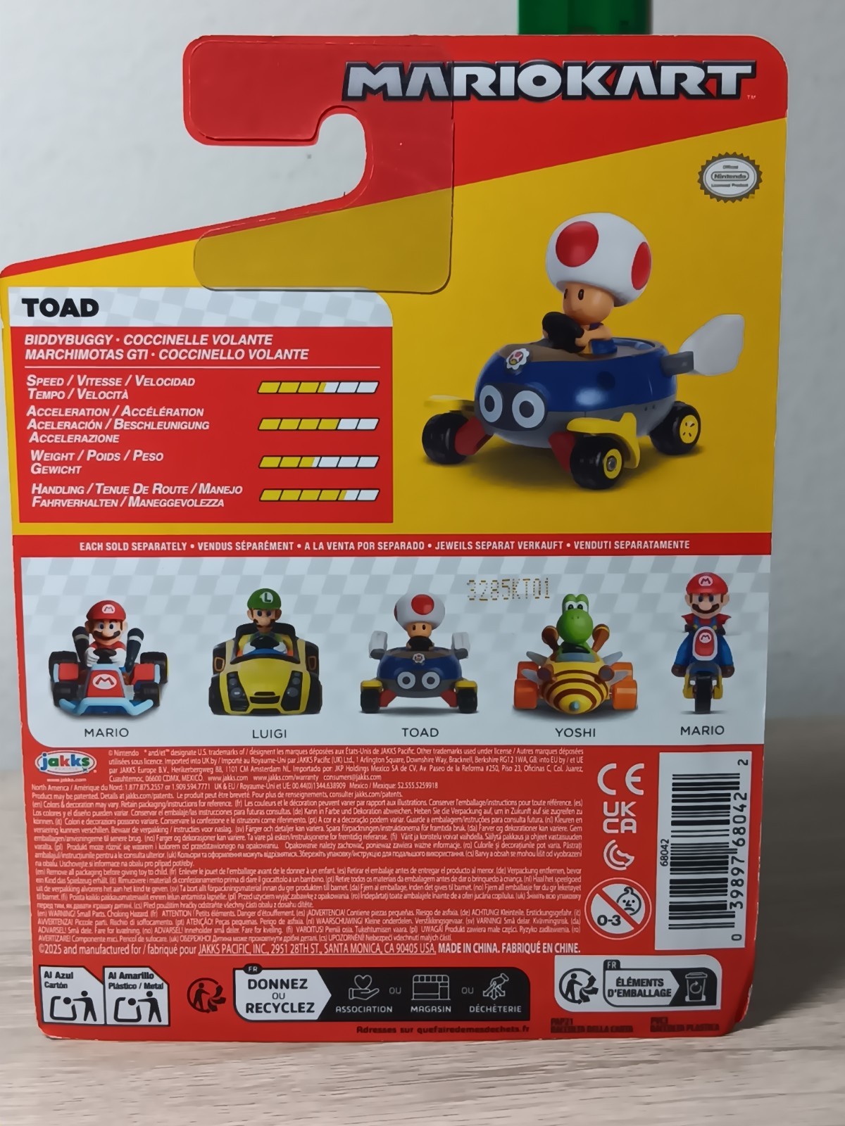 *FREE SHIP* TOAD + YOSHI Super Mario Kart BiddyBuggy Bumble-V JAKKS Nintendo