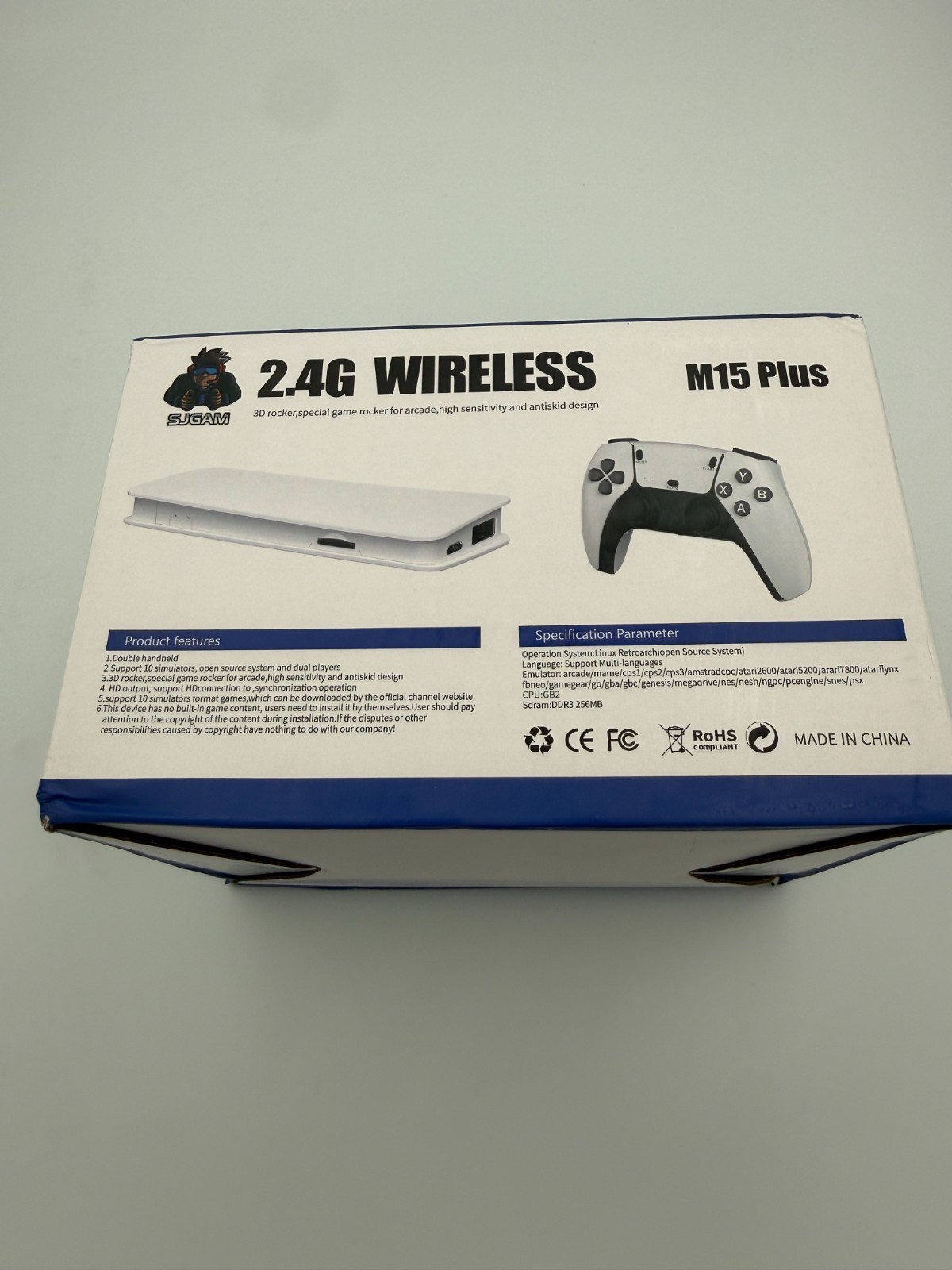 SJGAM M15Plus 64GB Game Stick Pro Retro Console 4K HDMI Wireless Handheld 2 Pack